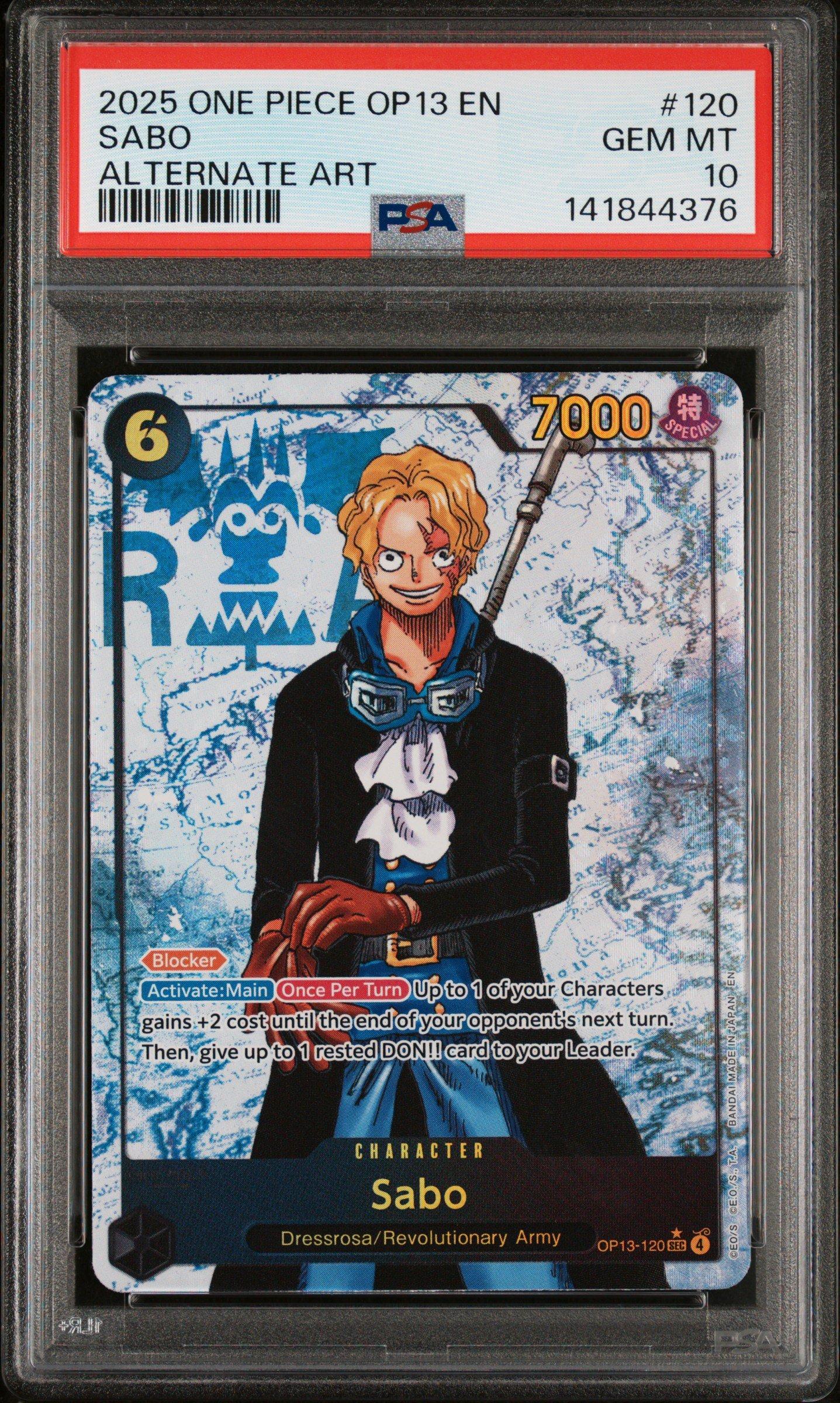 2025 One Piece Op13-carrying On His Will 120 Sabo Alternate Art