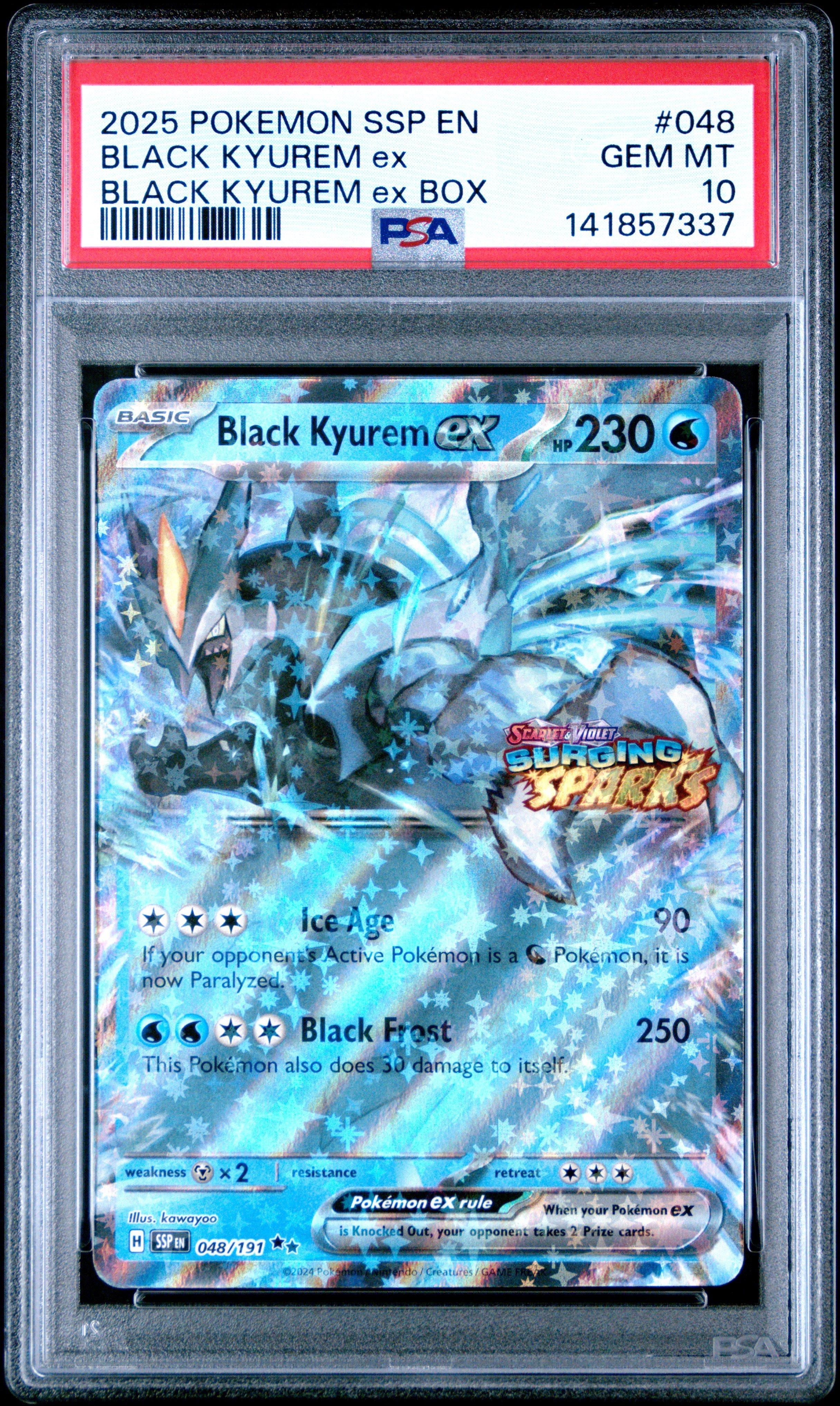 black kyurem ex pokemon card value 165/086 - Holofoil SV Bolt [Water] Black Kyurem EX (145 Full