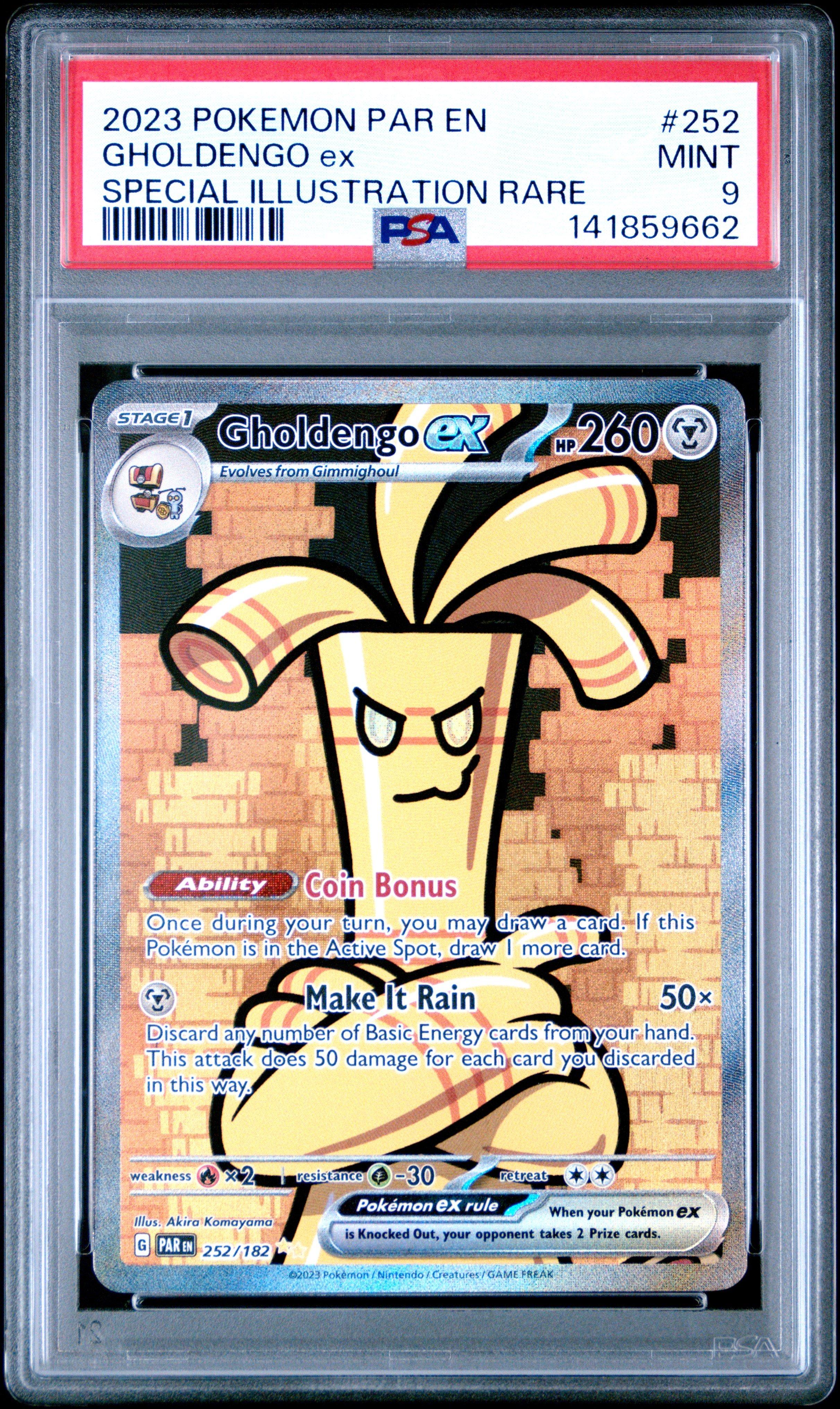 2023 Pokemon Par En-paradox Rift 252 Gholdengo Ex Special