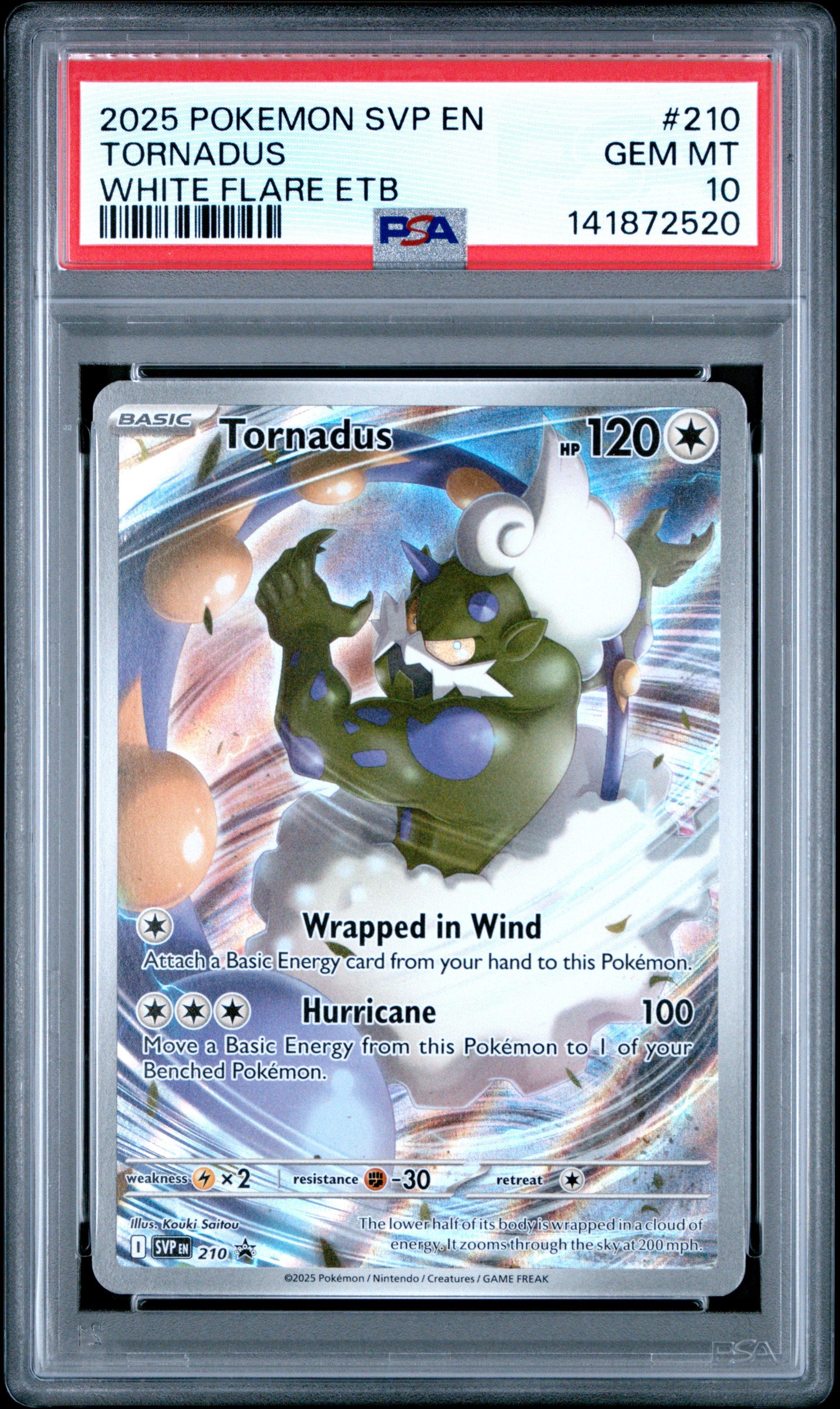 2025 Pokemon Svp En-sv Black Star Promo 210 Tornadus White Flare
