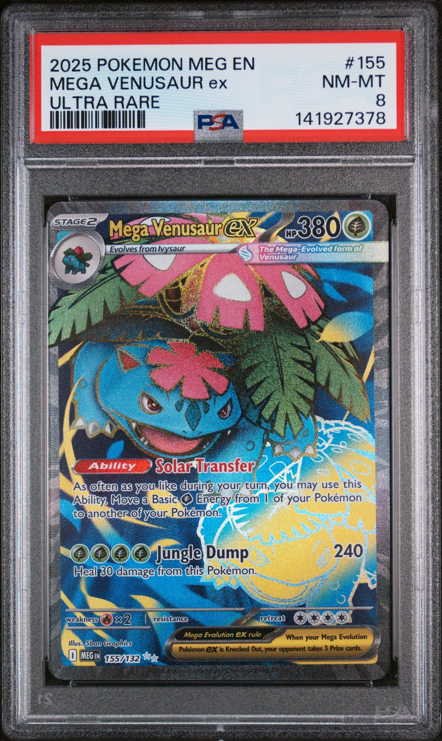 2025 Pokemon Meg En-mega Evolution 155 Mega Venusaur Ex Ultra Rare