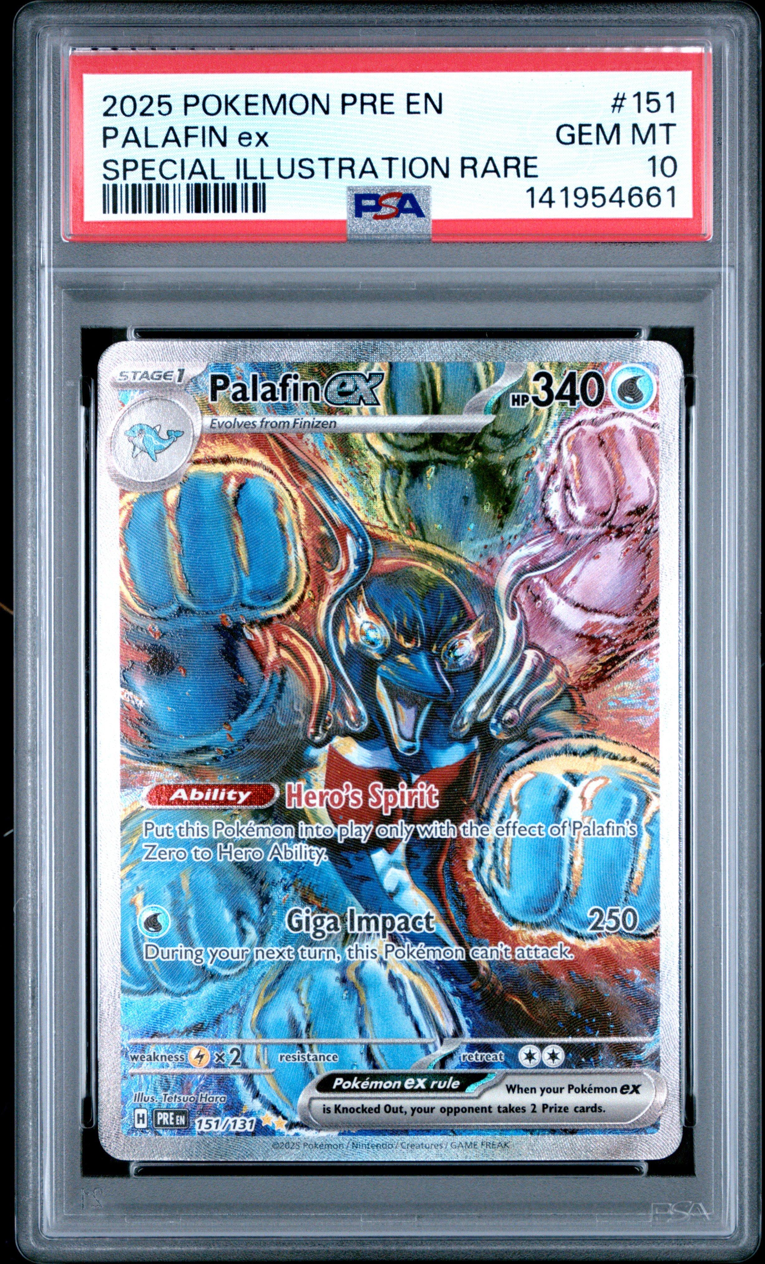 2025 Pokemon Pre En-prismatic Evolutions 151 Palafin Ex Special