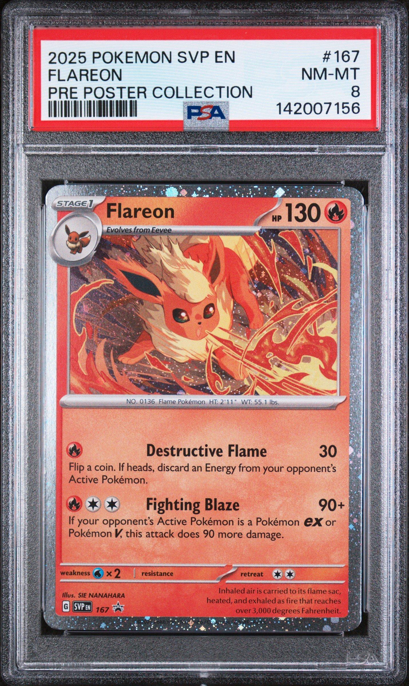 flareon pokemon card Vmax Credit Card Skin Fire Ability Incandescent Awakening If this Pokmon has a Memory Capsule attached Flareon ex - Prismatic Evolutions