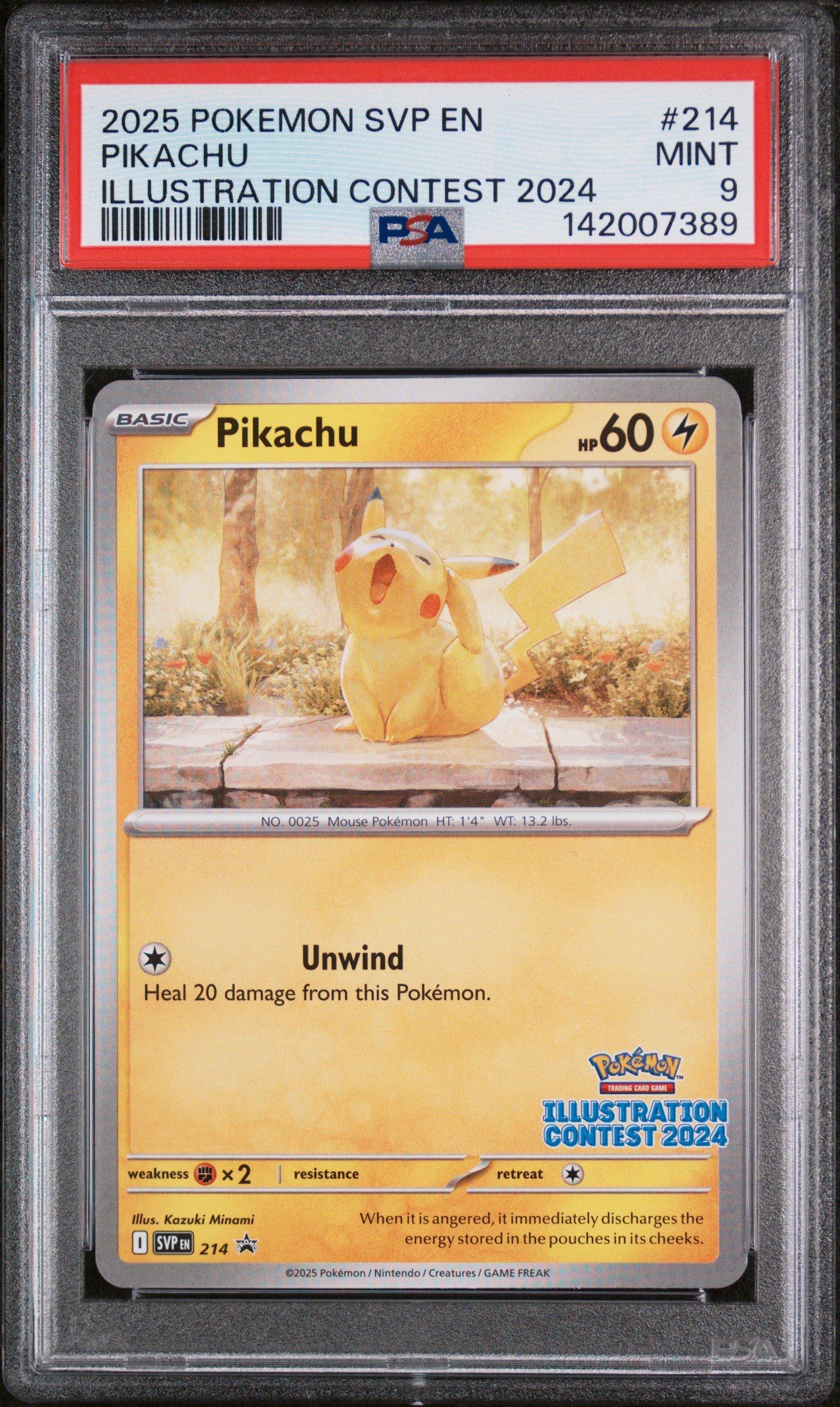 2025 Pokemon Svp En-sv Black Star Promo 214 Pikachu Illustration