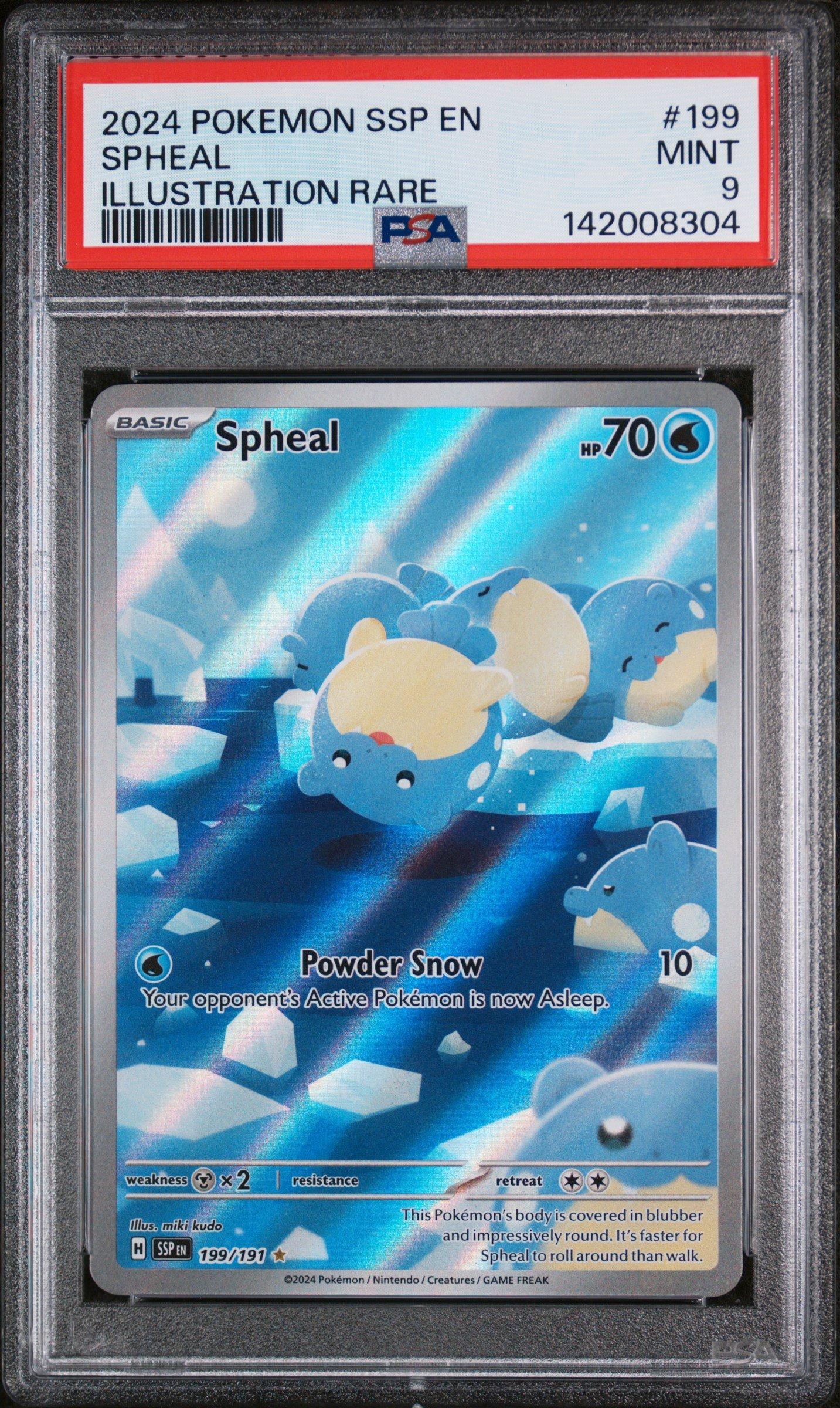 2024 Pokemon Ssp En-surging Sparks 199 Spheal Illustration Rare