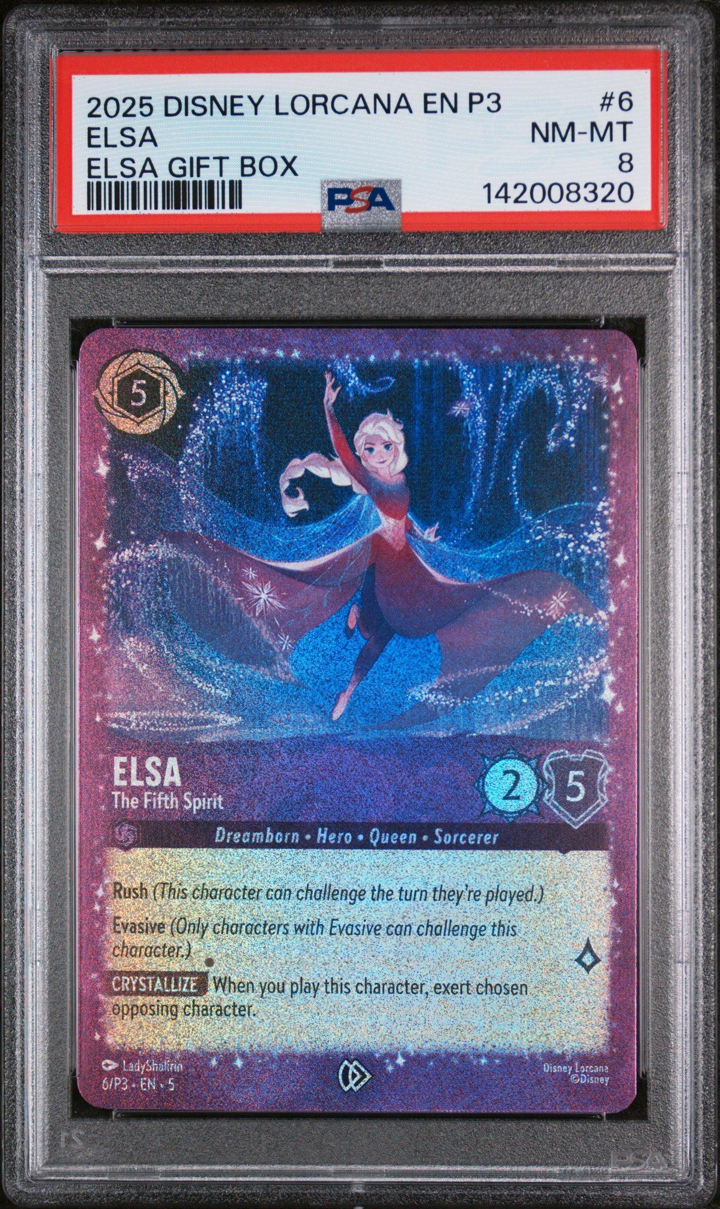 2025 Disney Lorcana En P3-promo 6 Elsa - The Fifth Spirit Elsa