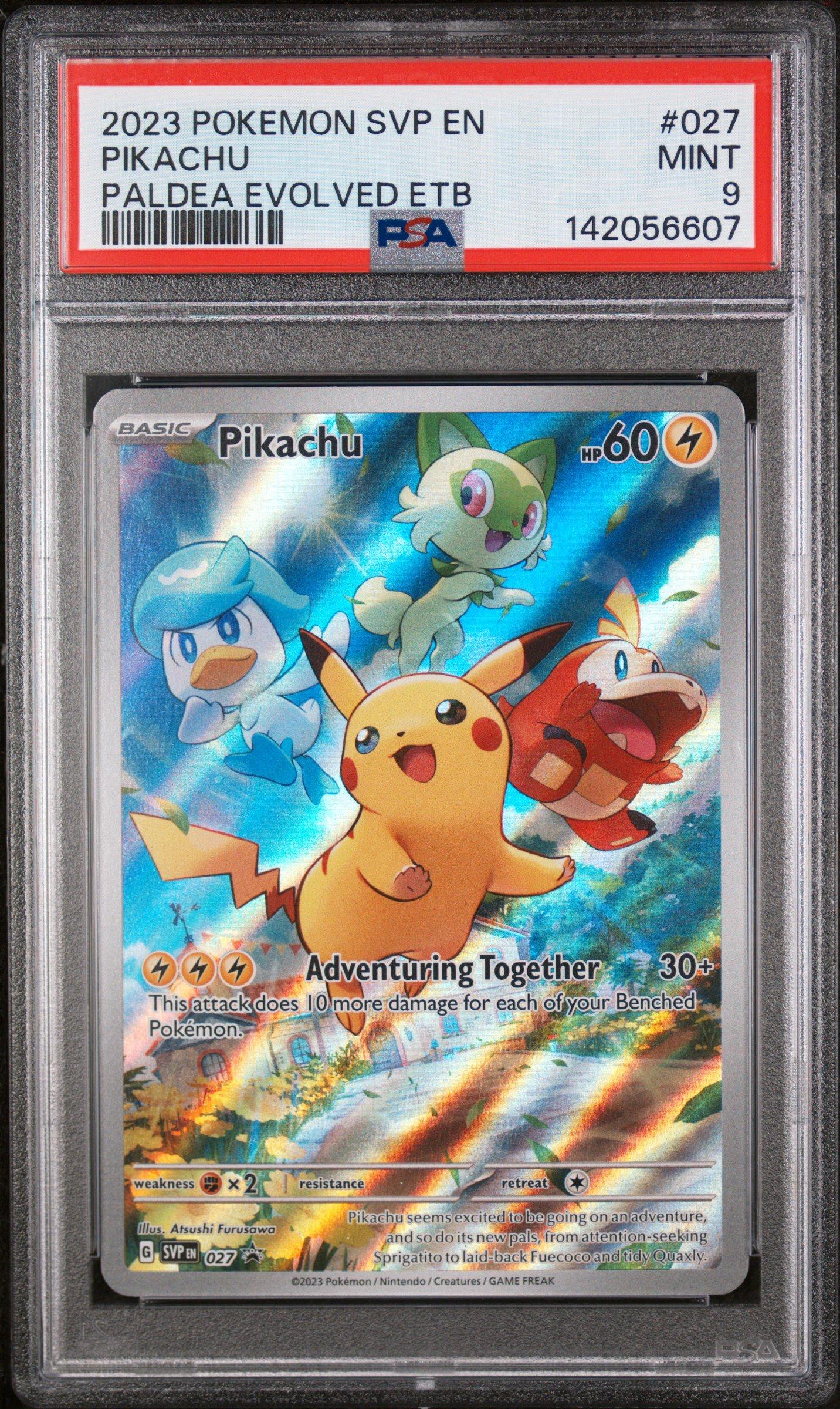 ポケモンカード Pikachu SVP 027 PSA9 2023 Pokemon Svp En-sv Black Star Promo 027 Pikachu Paldea Evolved
