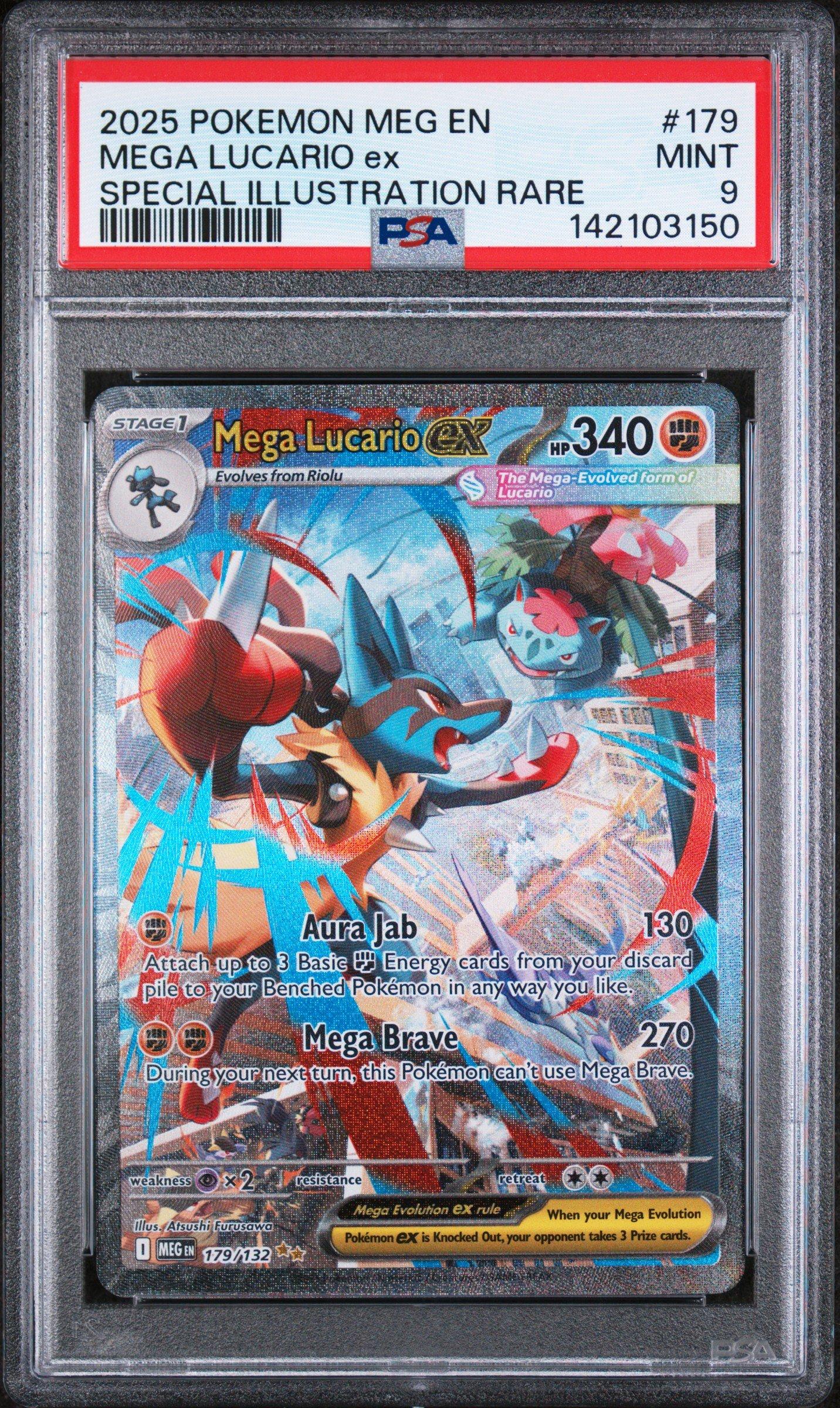 2025 Pokemon Meg En-mega Evolution 179 Mega Lucario Ex Special