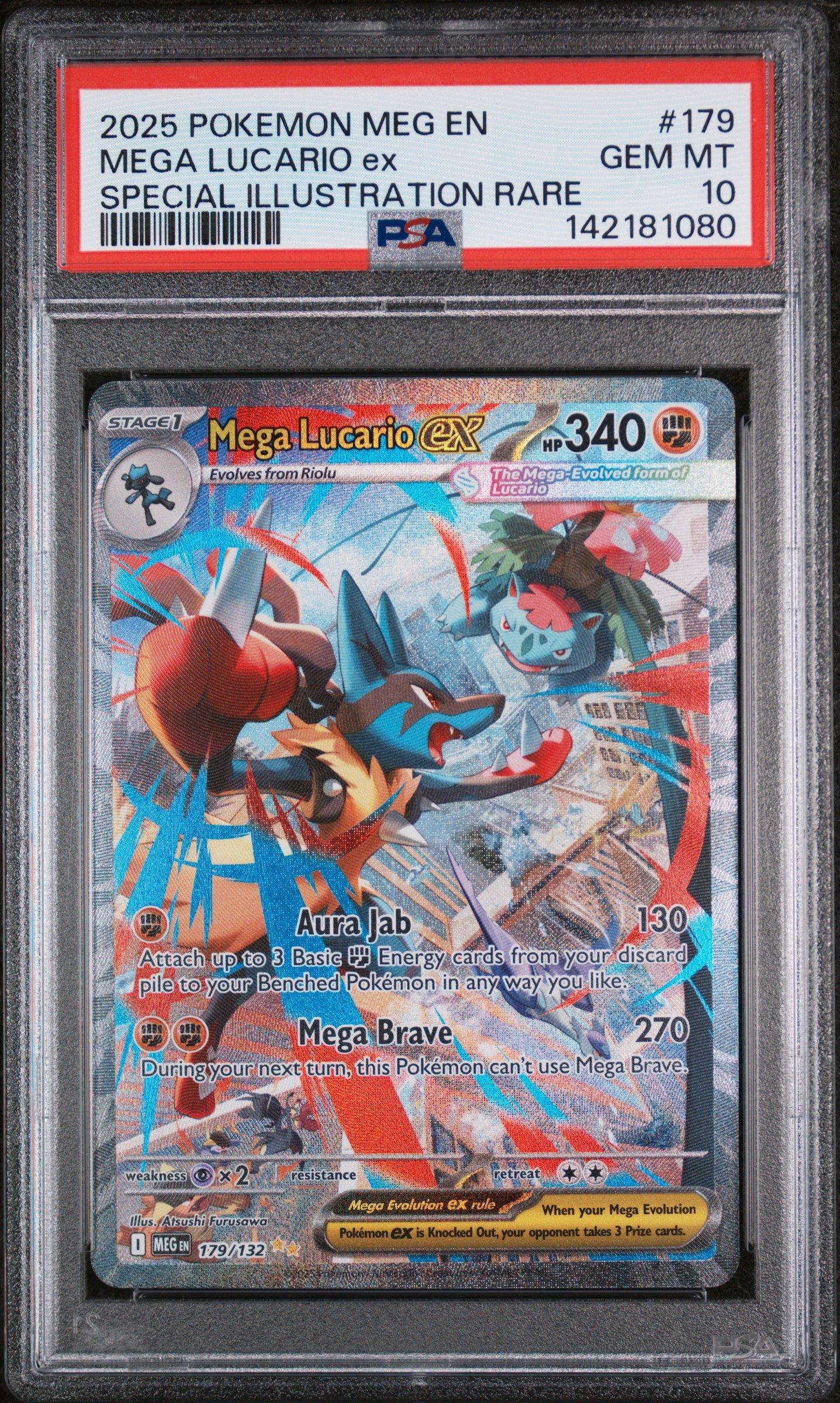 2025 Pokemon Meg En-mega Evolution 179 Mega Lucario Ex Special