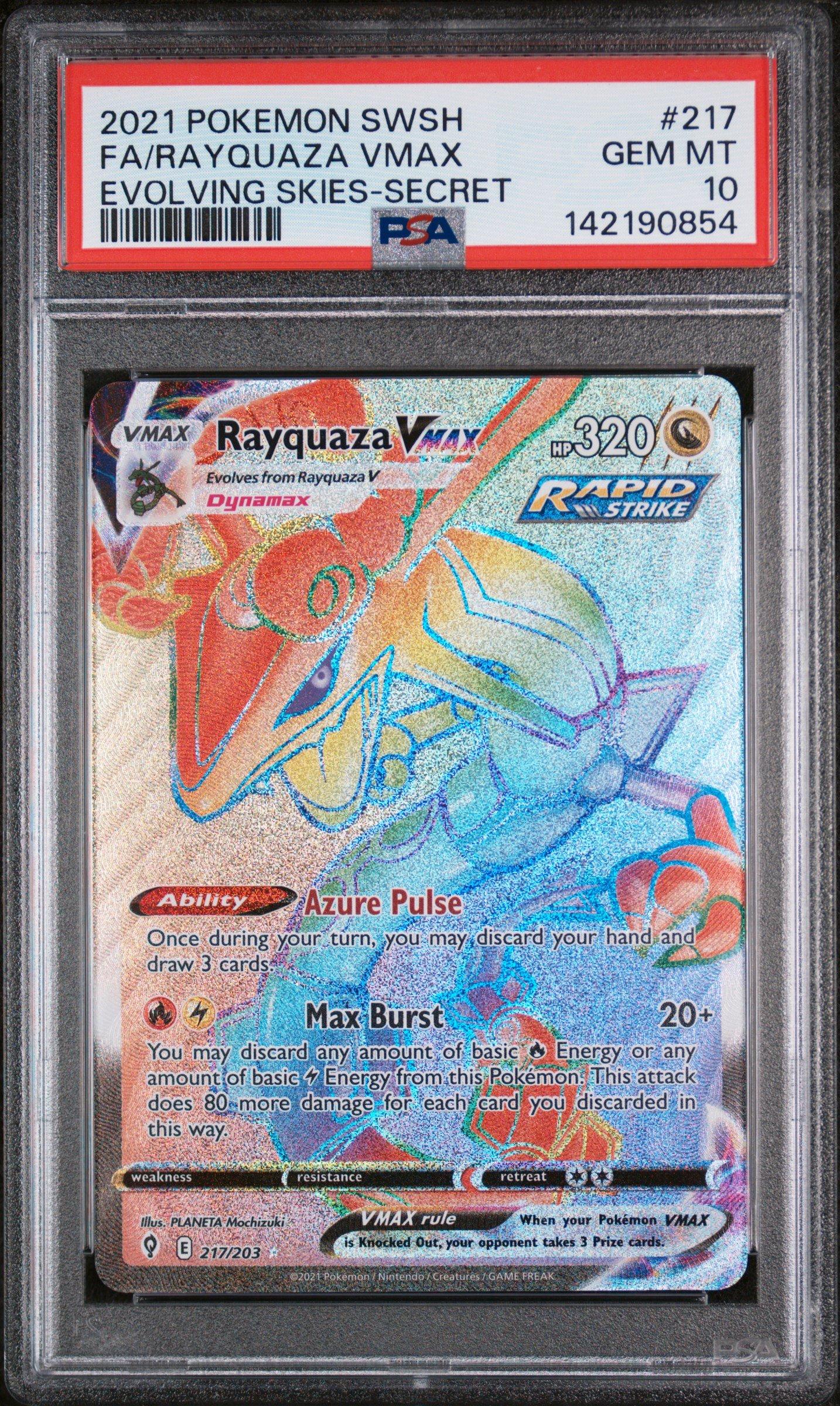 2021 Pokemon Sword & Shield Evolving Skies 217 Full Art/rayquaza