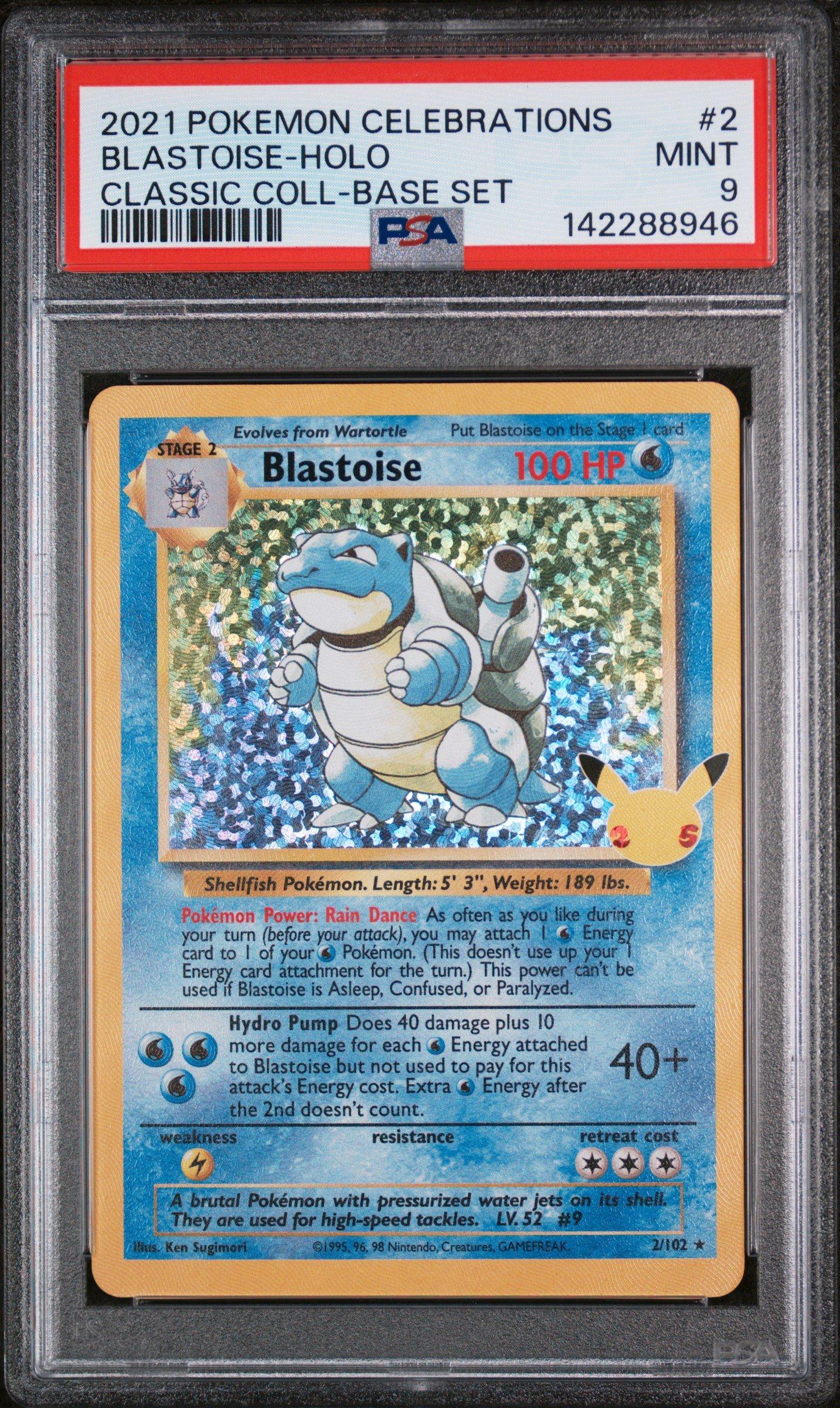 2021 Pokemon Celebrations Classic Collection 2 Blastoise-holo PSA