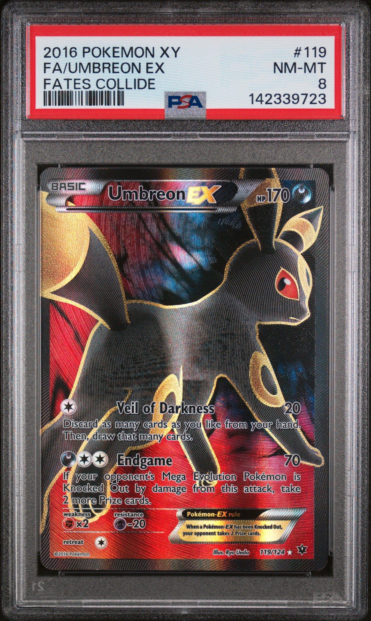 2016 Pokemon Xy Fates Collide 119 Full Art/umbreon Ex PSA