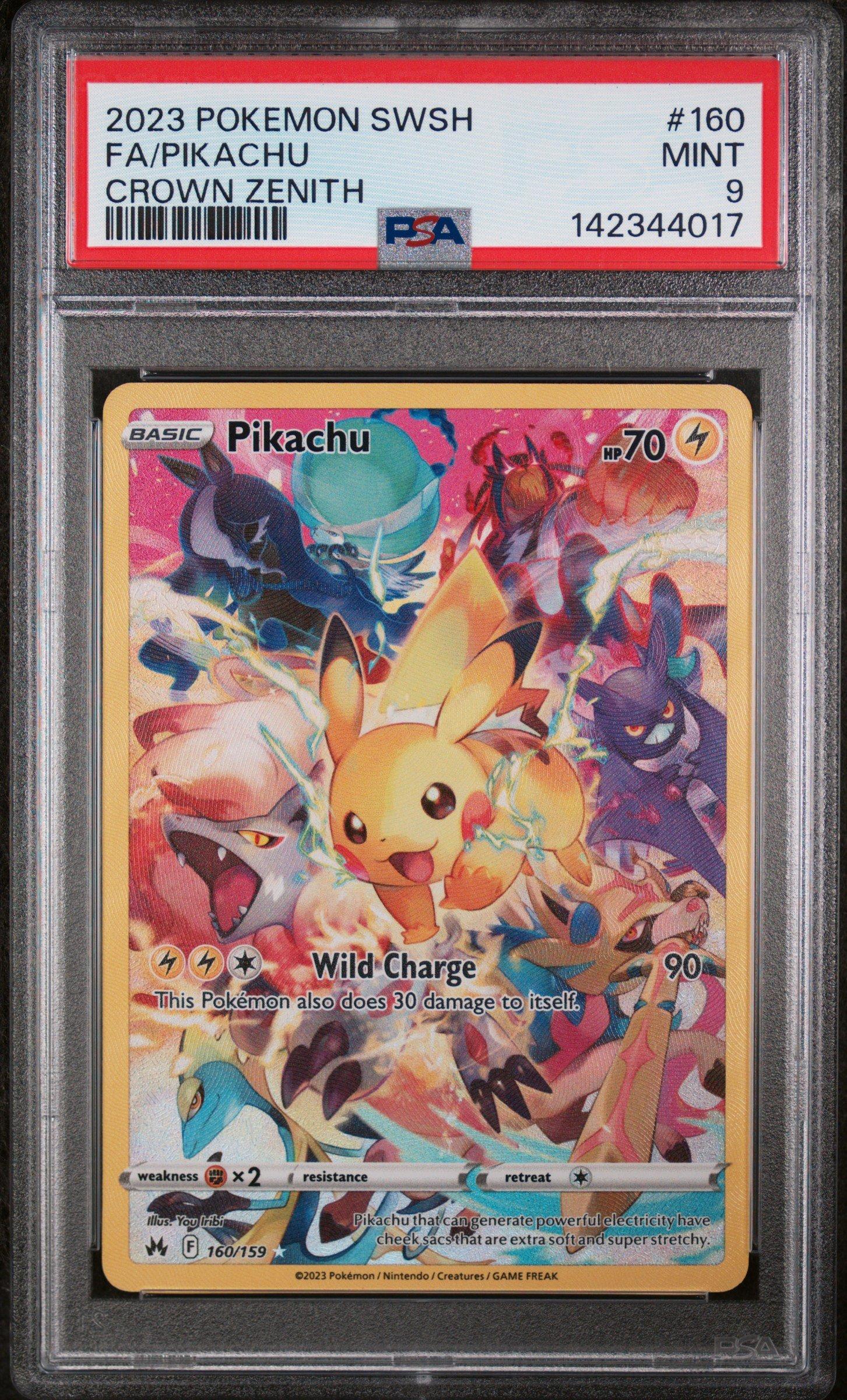 2023 Pokemon Sword And Shield Crown Zenith 160 Full Art/pikachu