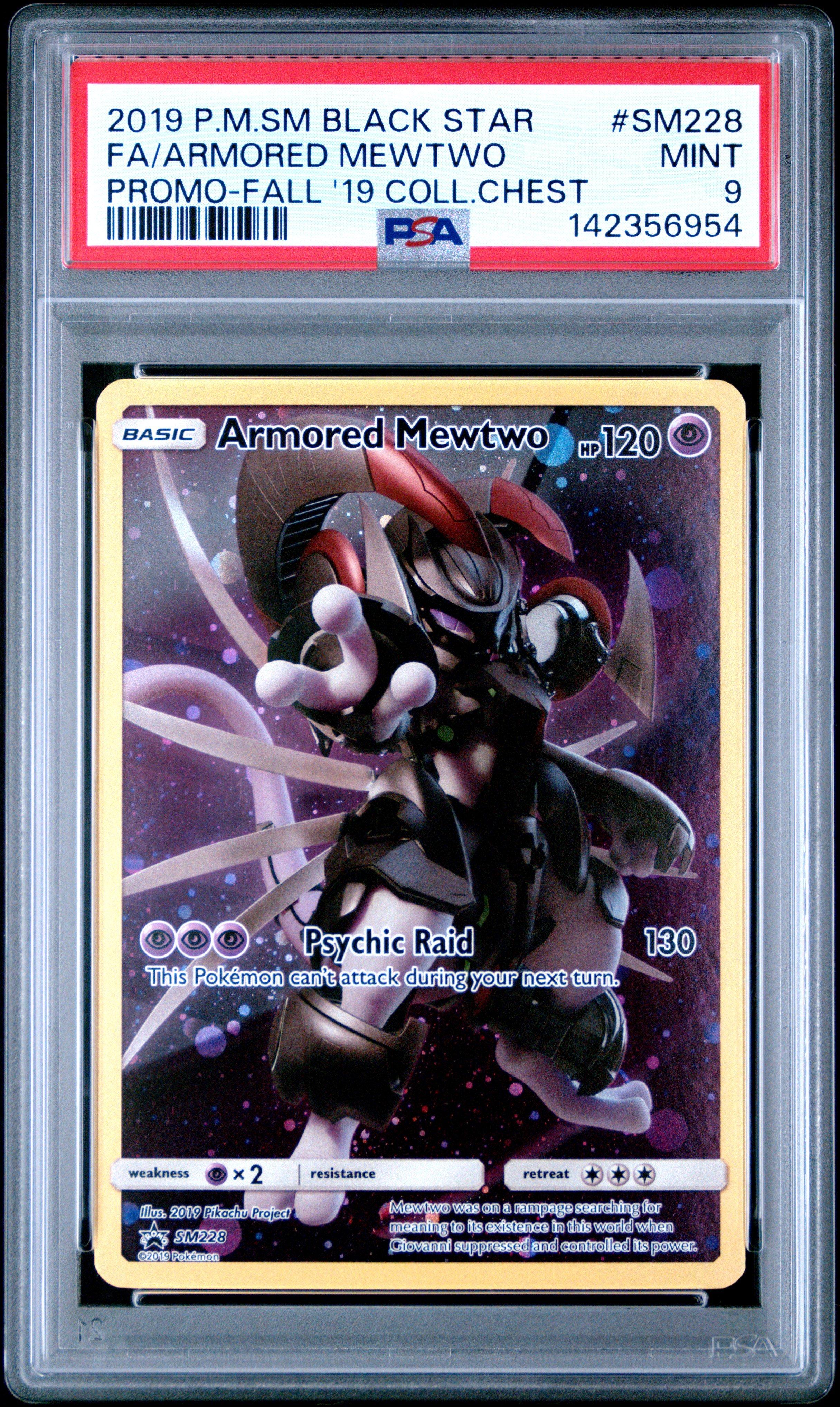 2019 Pokemon Sm Black Star Promo Sm228 Full Art/armored Mewtwo