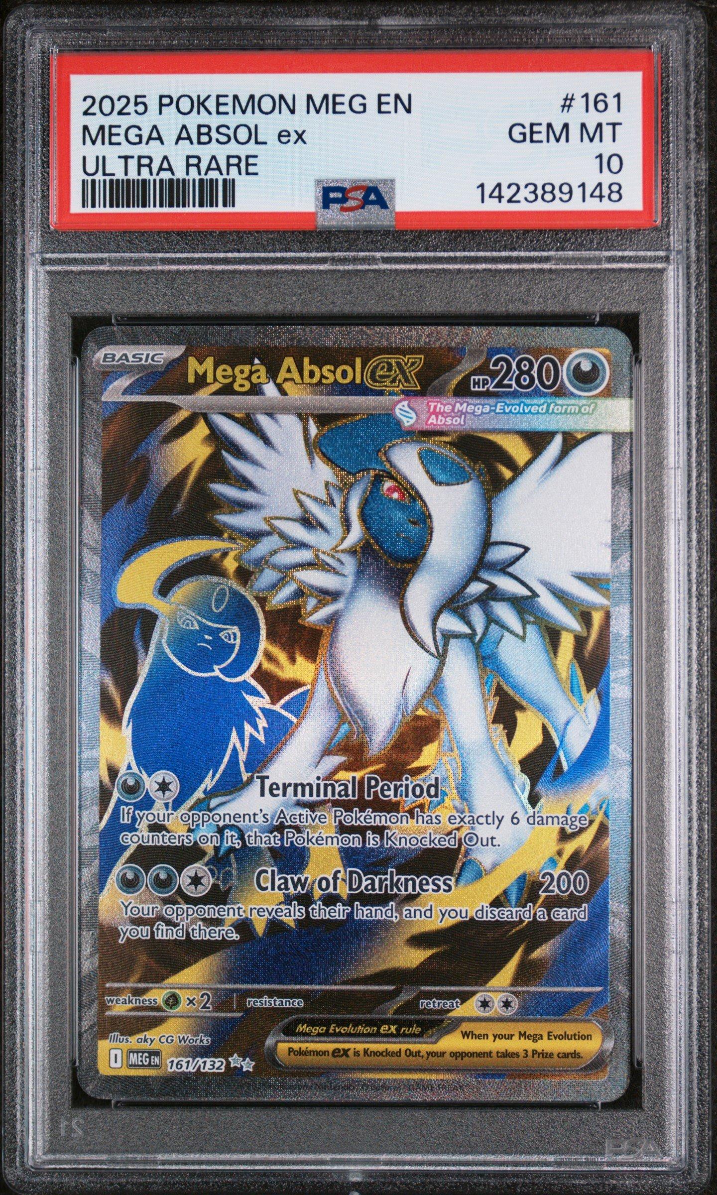 2025 Pokemon Meg En-mega Evolution 161 Mega Absol Ex Ultra Rare