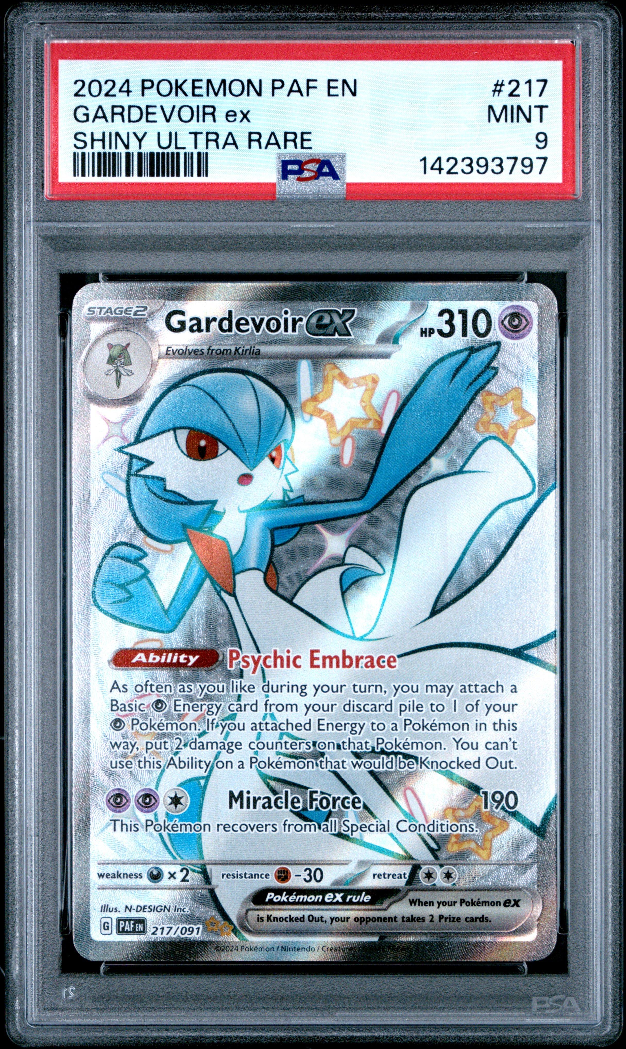 2024 Pokemon Paf En-paldean Fates 217 Gardevoir Ex Shiny Ultra