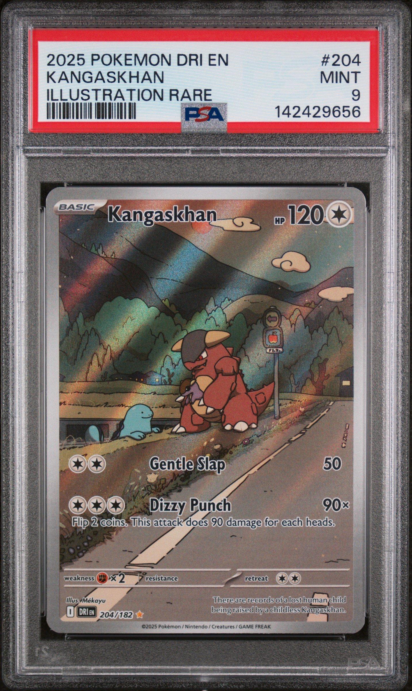 2025 Pokemon Dri En-destined Rivals 204 Kangaskhan Illustration