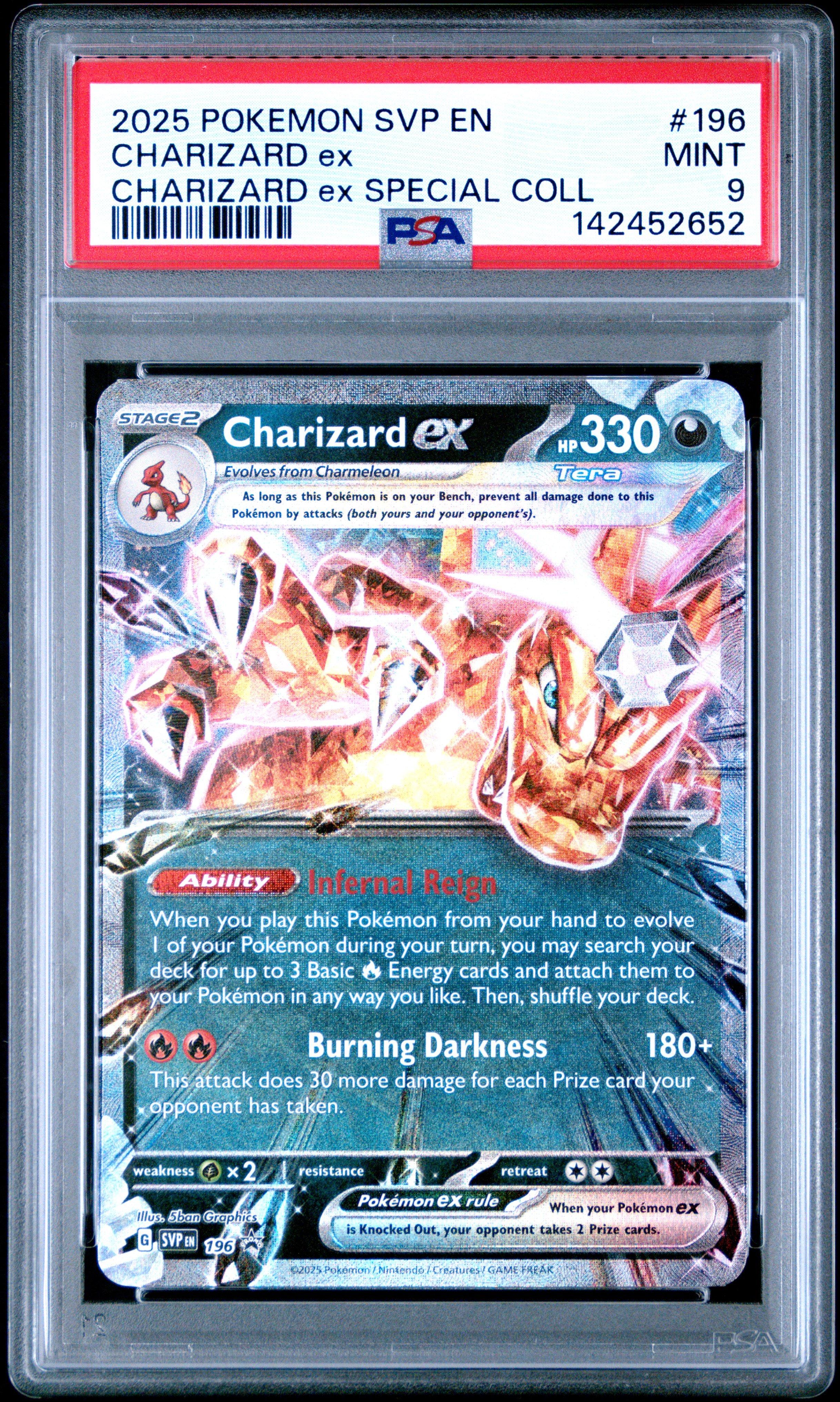 2025 Pokemon Svp En-sv Black Star Promo 196 Charizard Ex Charizard