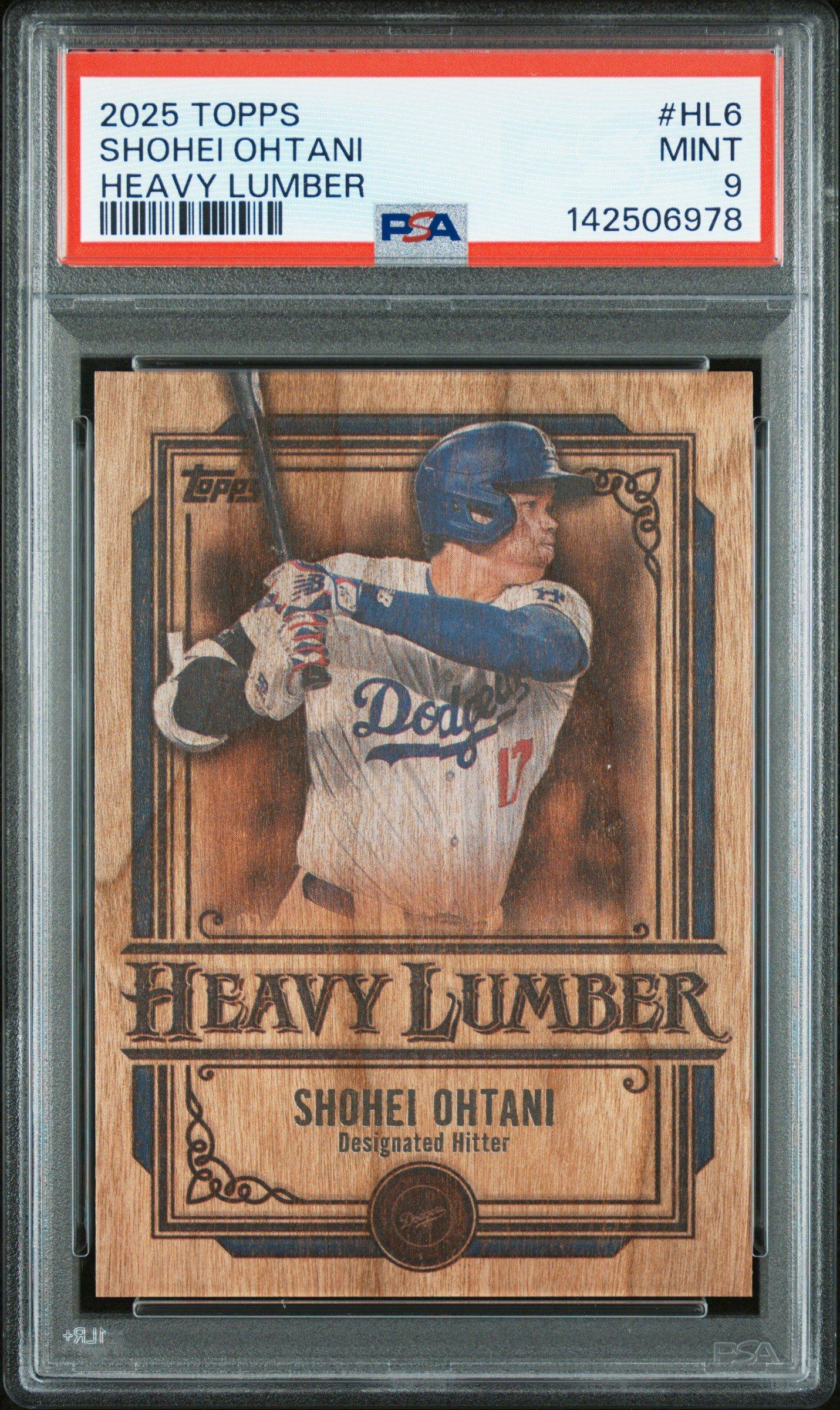 2025 Topps Heavy Lumber Hl6 Shohei Ohtani PSA 9 Graded Card | GameStop