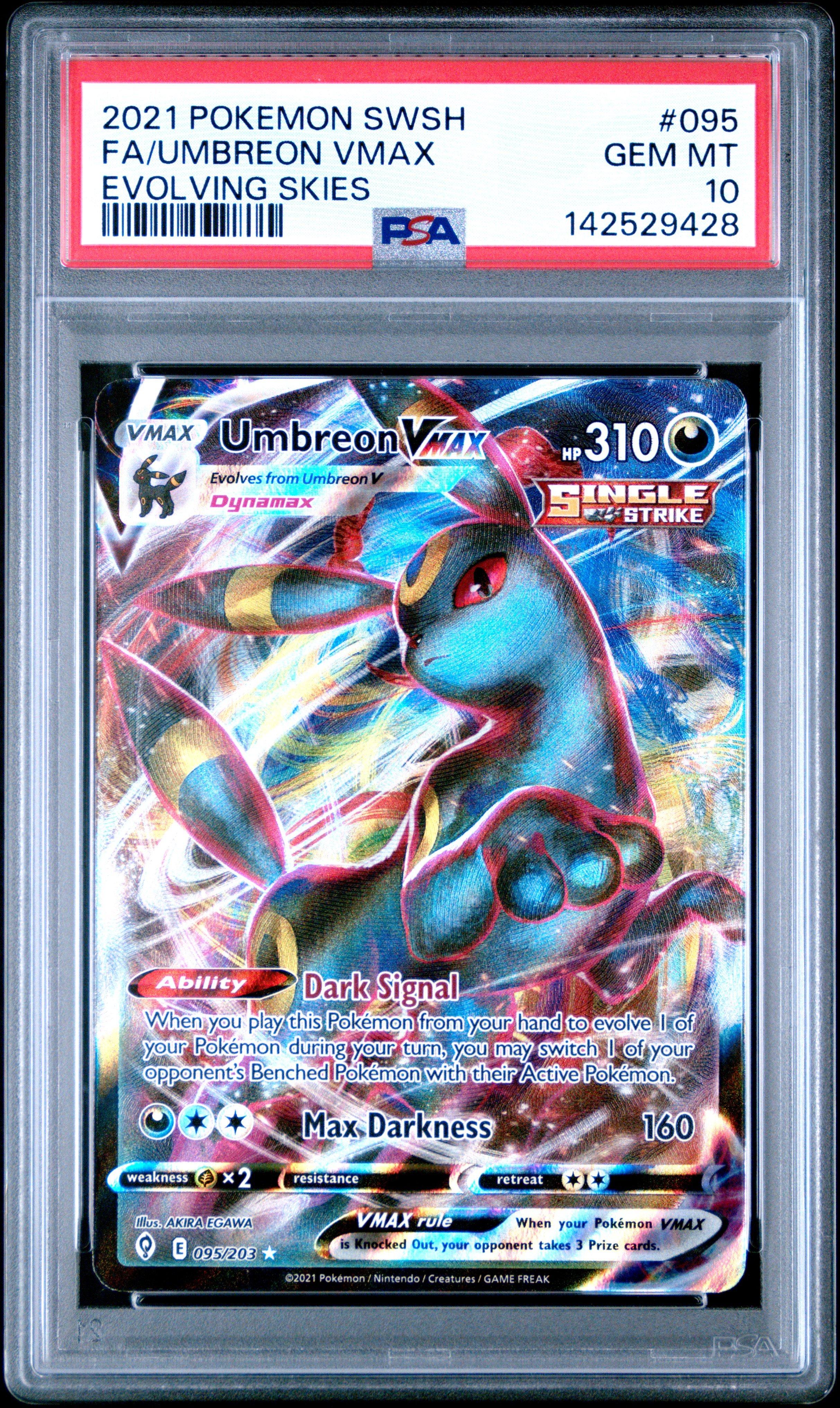 2021 Pokemon Sword & Shield Evolving Skies 095 Full Art/umbreon