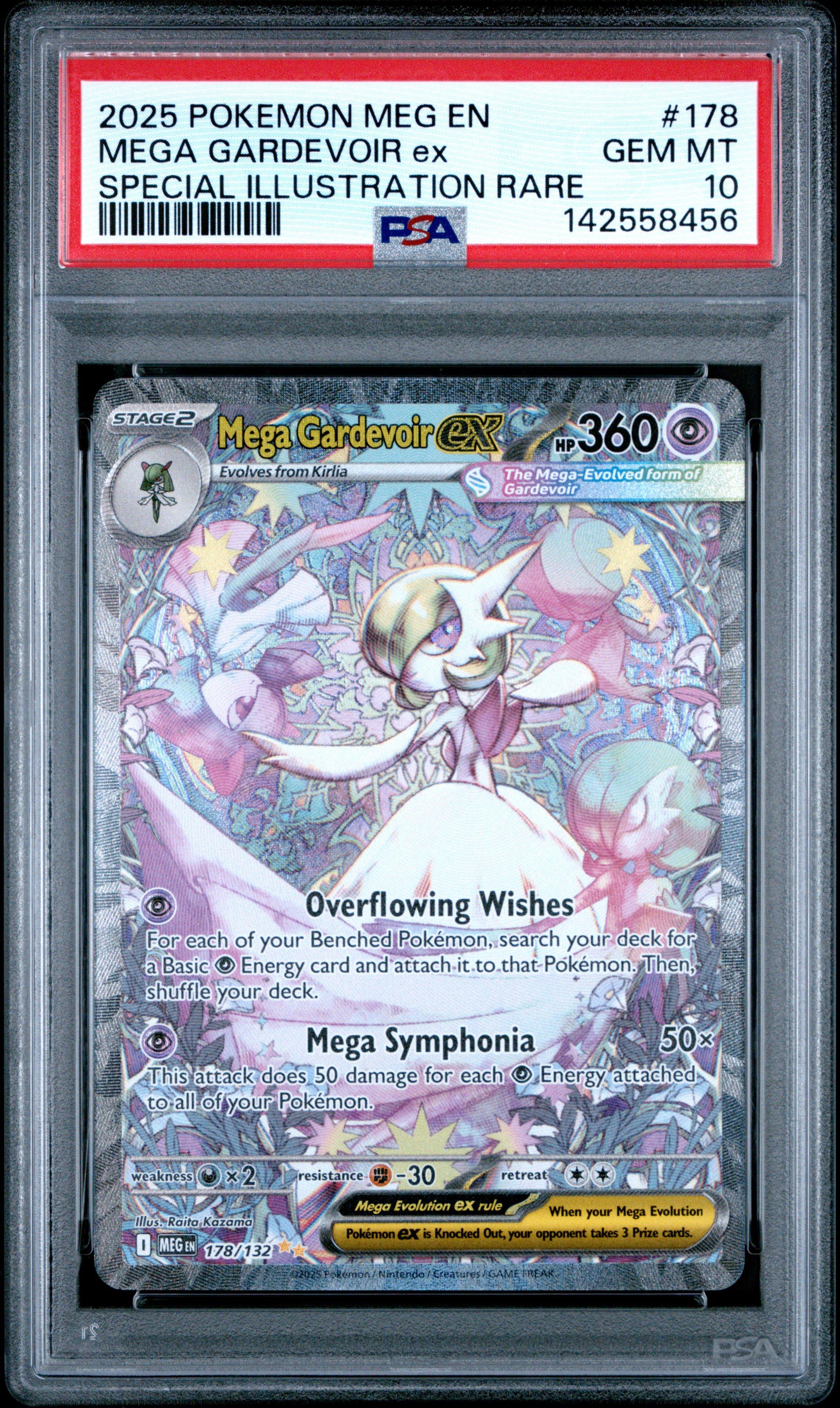 2025 Pokemon Meg En-mega Evolution 178 Mega Gardevoir Ex Special