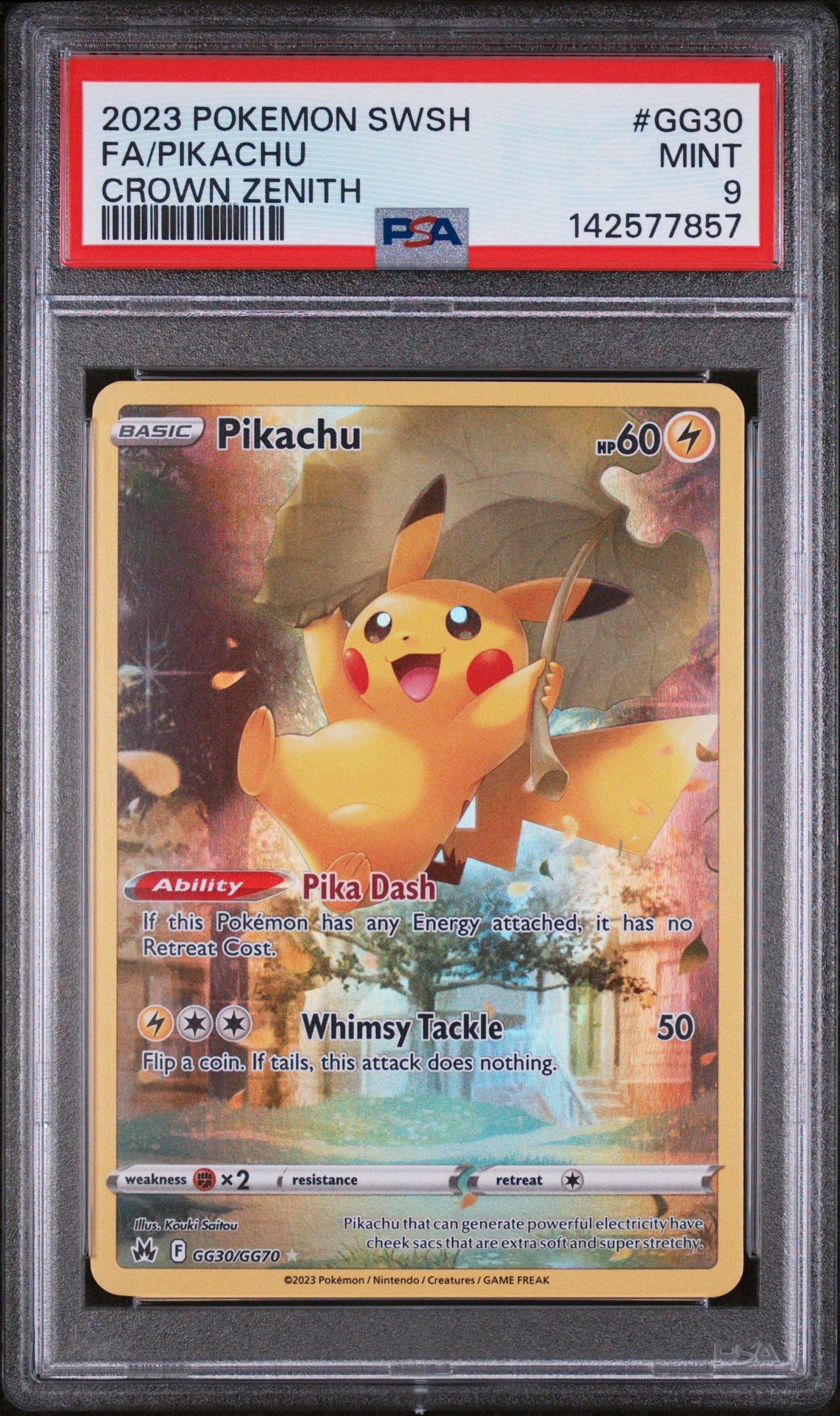 2023 Pokemon Sword And Shield Crown Zenith Gg30 Full Art/pikachu