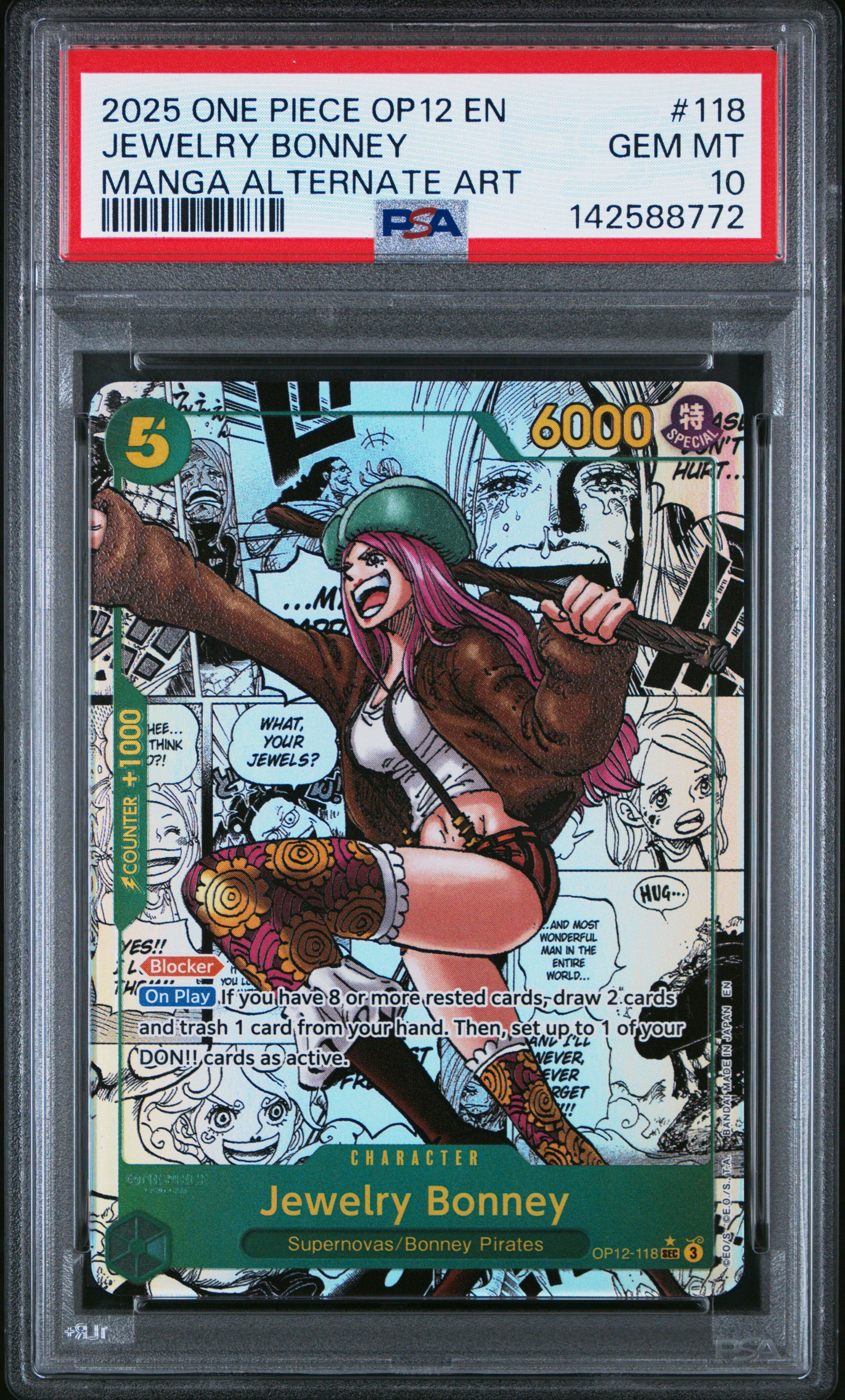 2025 One Piece Op12-legacy Of The Master 118 Jewelry Bonney Manga