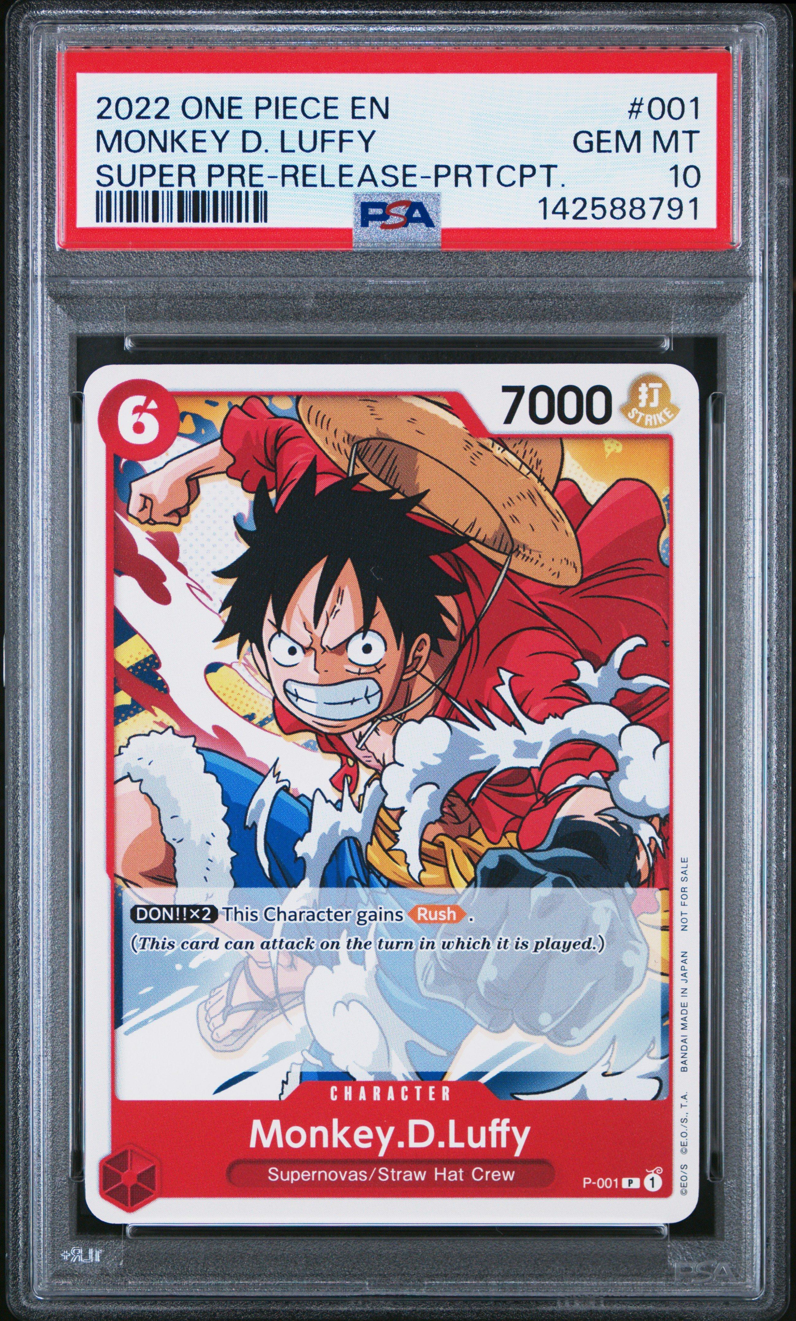 2022 One Piece Promos 001 Monkey D. Luffy Super Pre-release