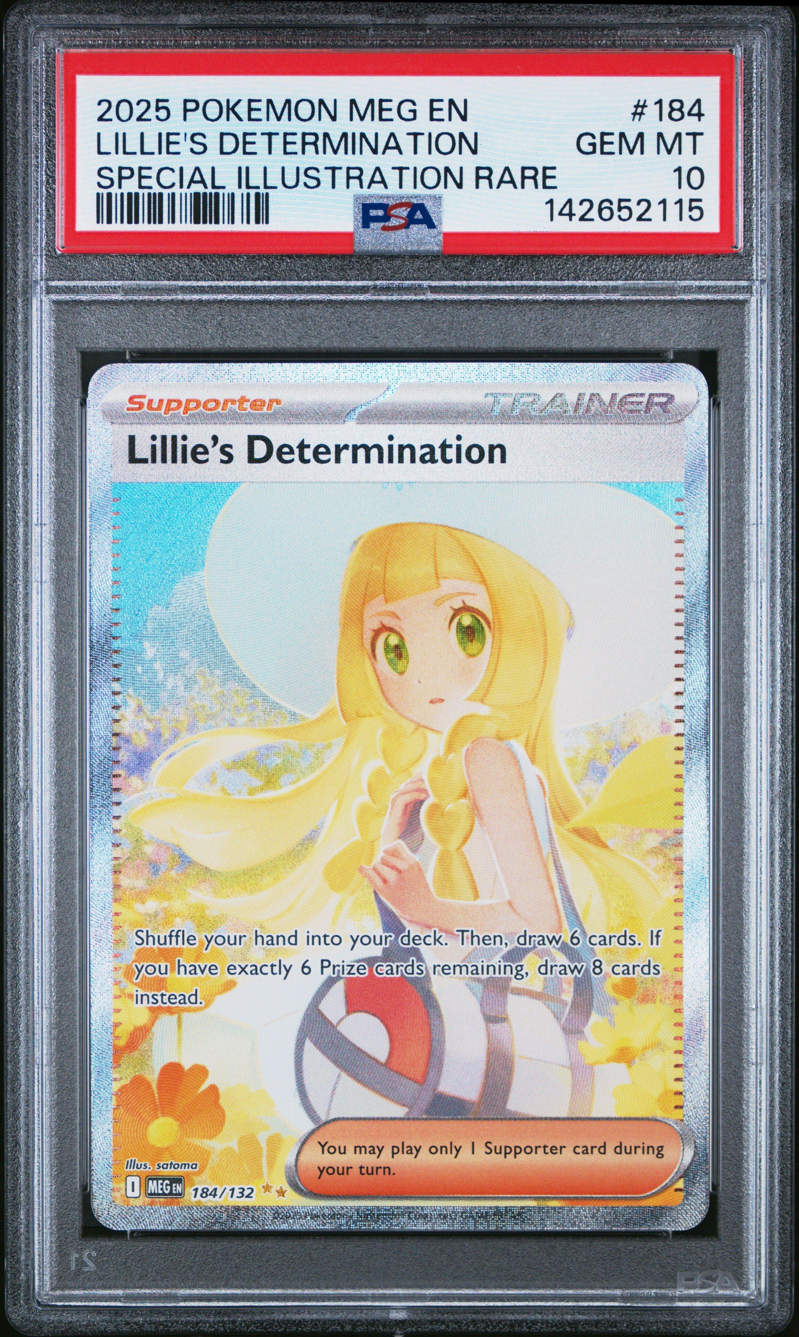 2025 Pokemon Meg En-mega Evolution 184 Lillie's Determination