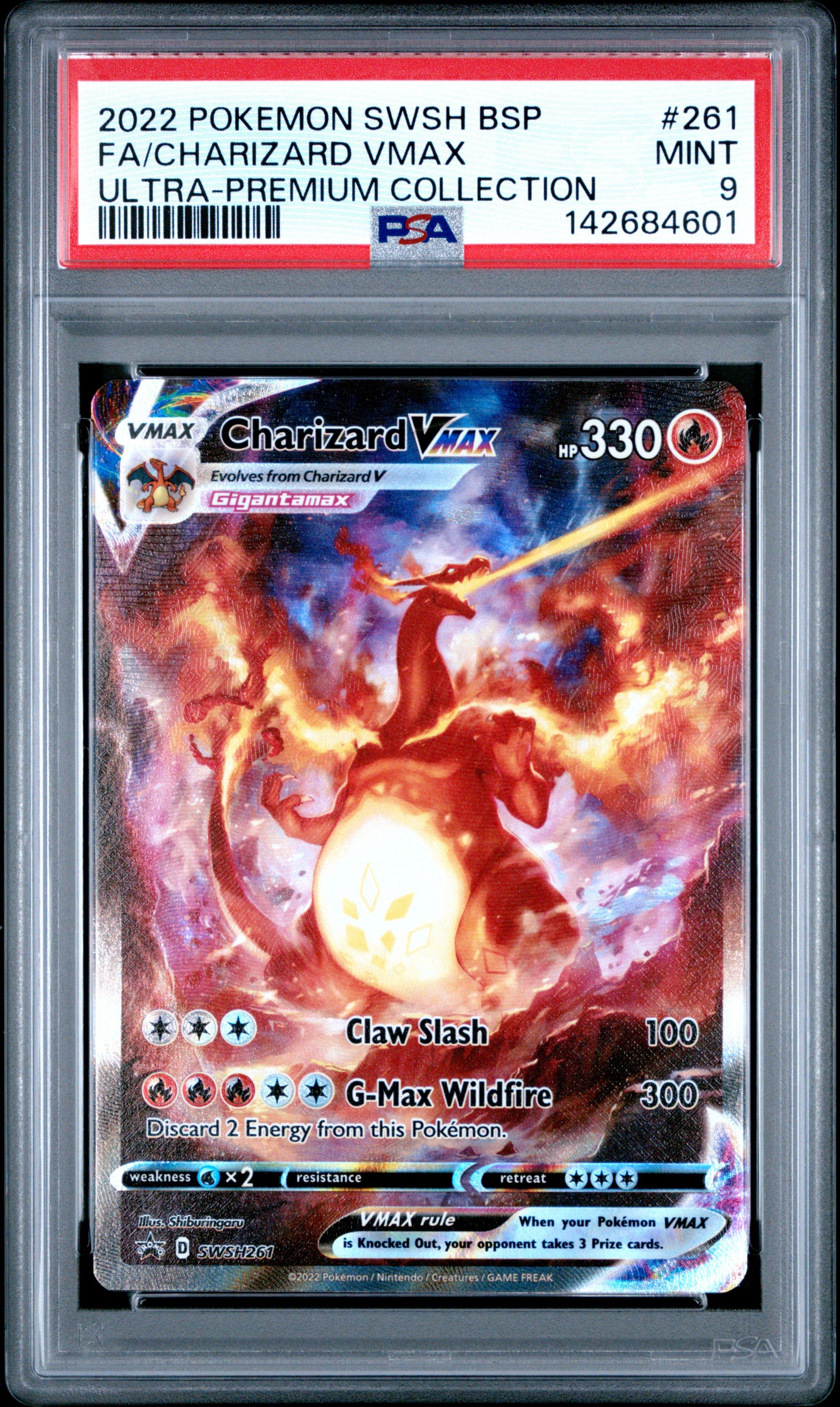 2022 Pokemon Swsh Black Star Promo 261 Full Art/charizard Vmax