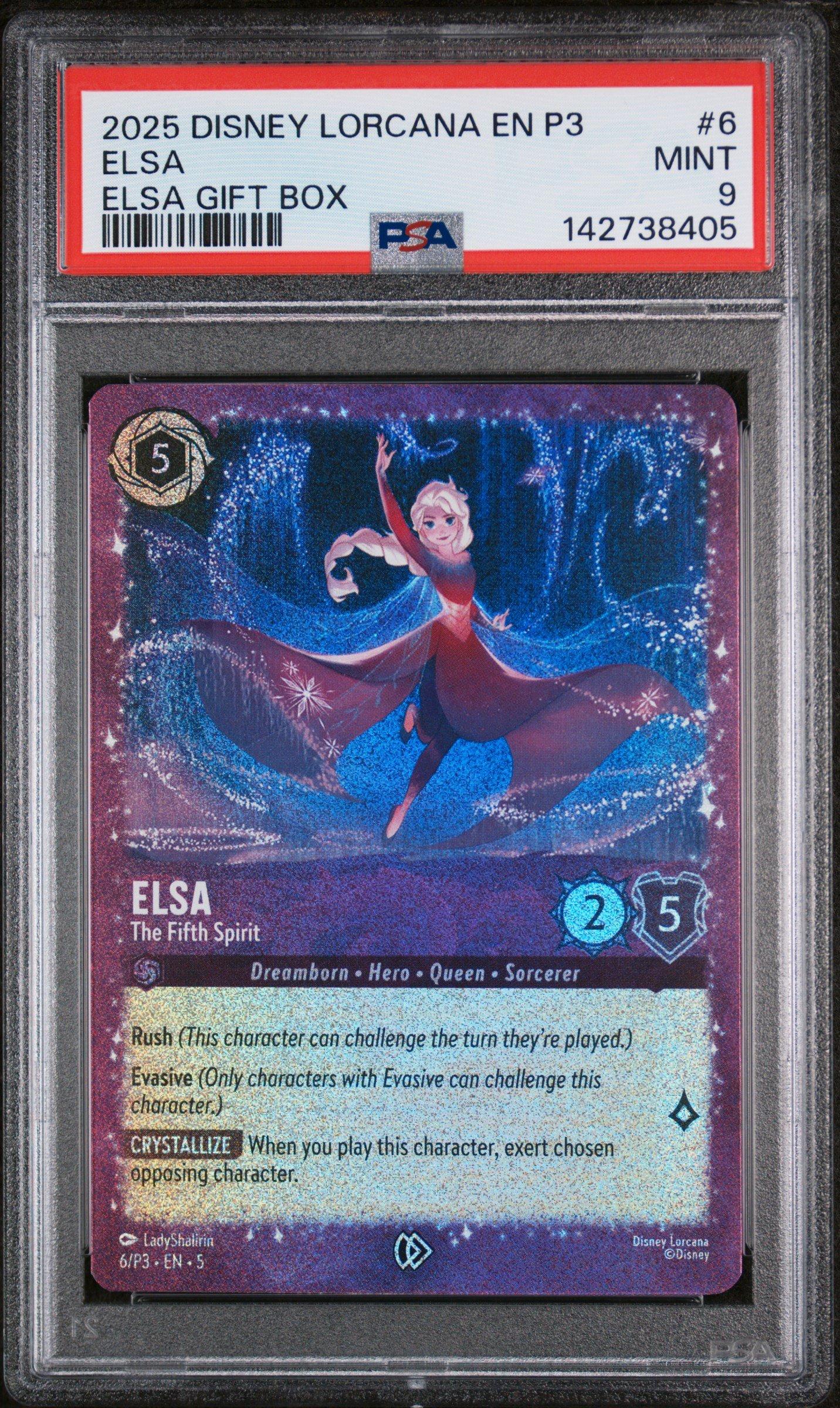 2025 Disney Lorcana En P3-promo 6 Elsa - The Fifth Spirit Elsa