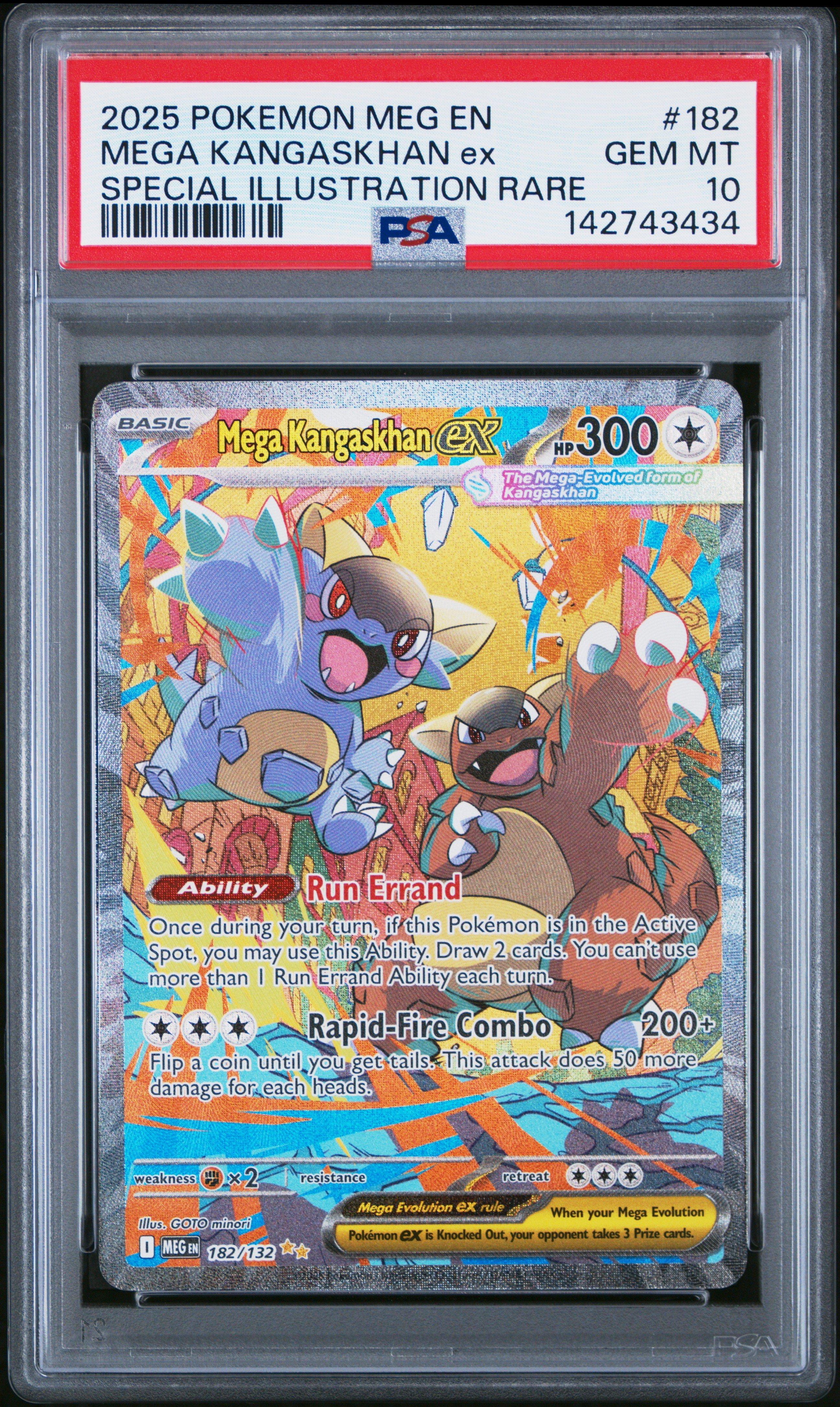 2025 Pokemon Meg En-mega Evolution 182 Mega Kangaskhan Ex Special