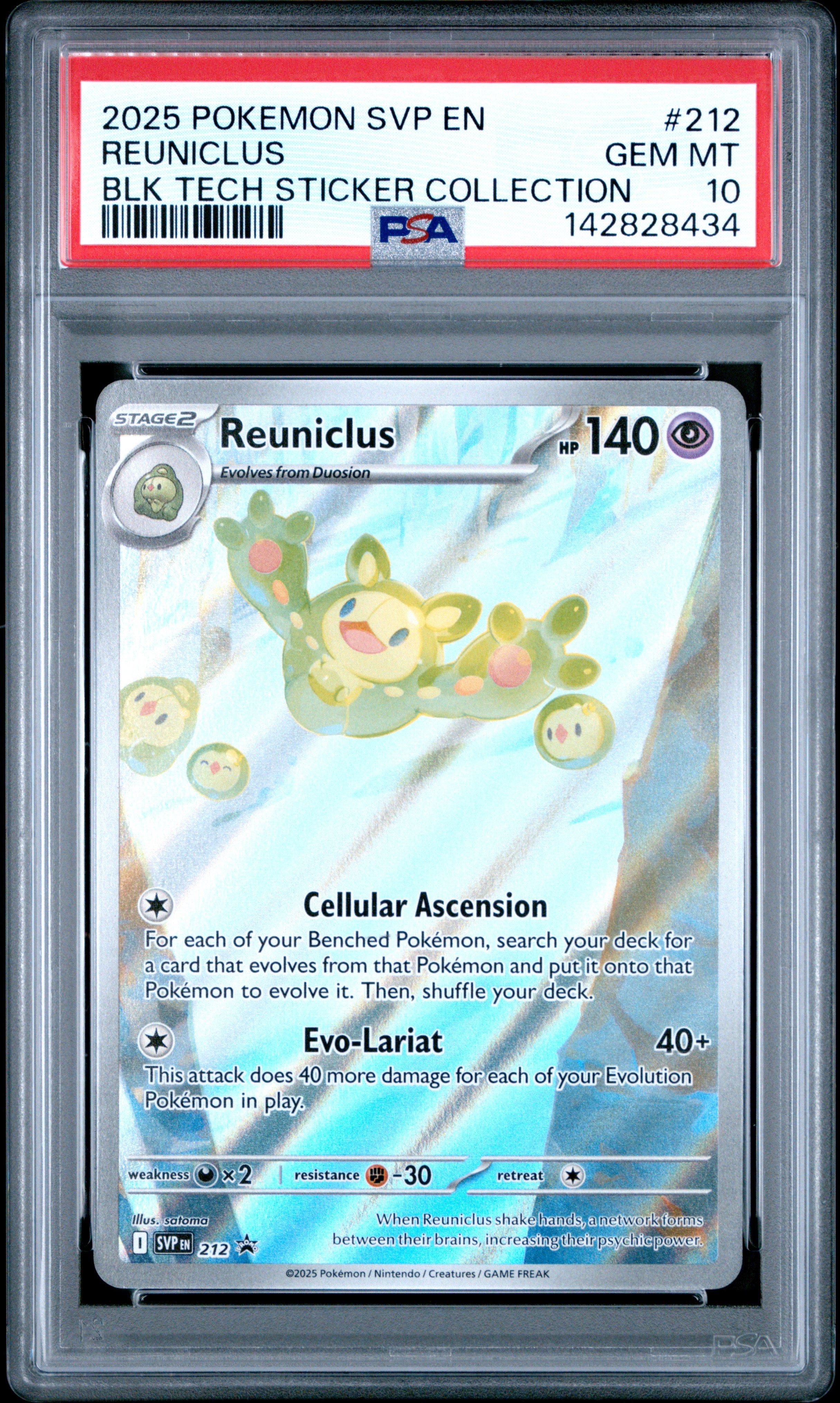 pokemon reuniclus card (44/101) [Black & White: Plasma Blast] Placeholder Image Provided 2025 Pokemon Svp En-sv Black
