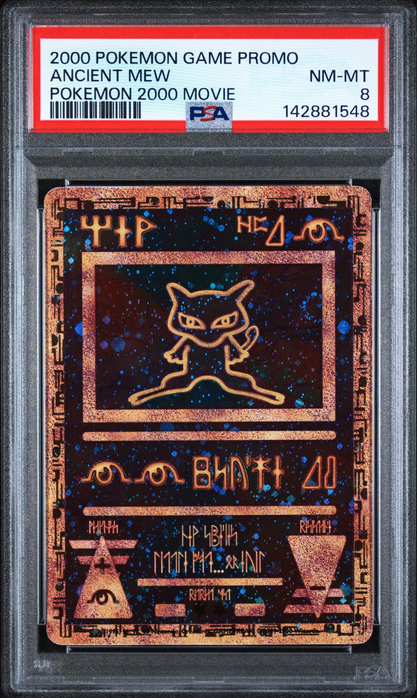 2000 Pokemon Game Movie Ancient Mew Pokemon 2000 Movie PSA 8