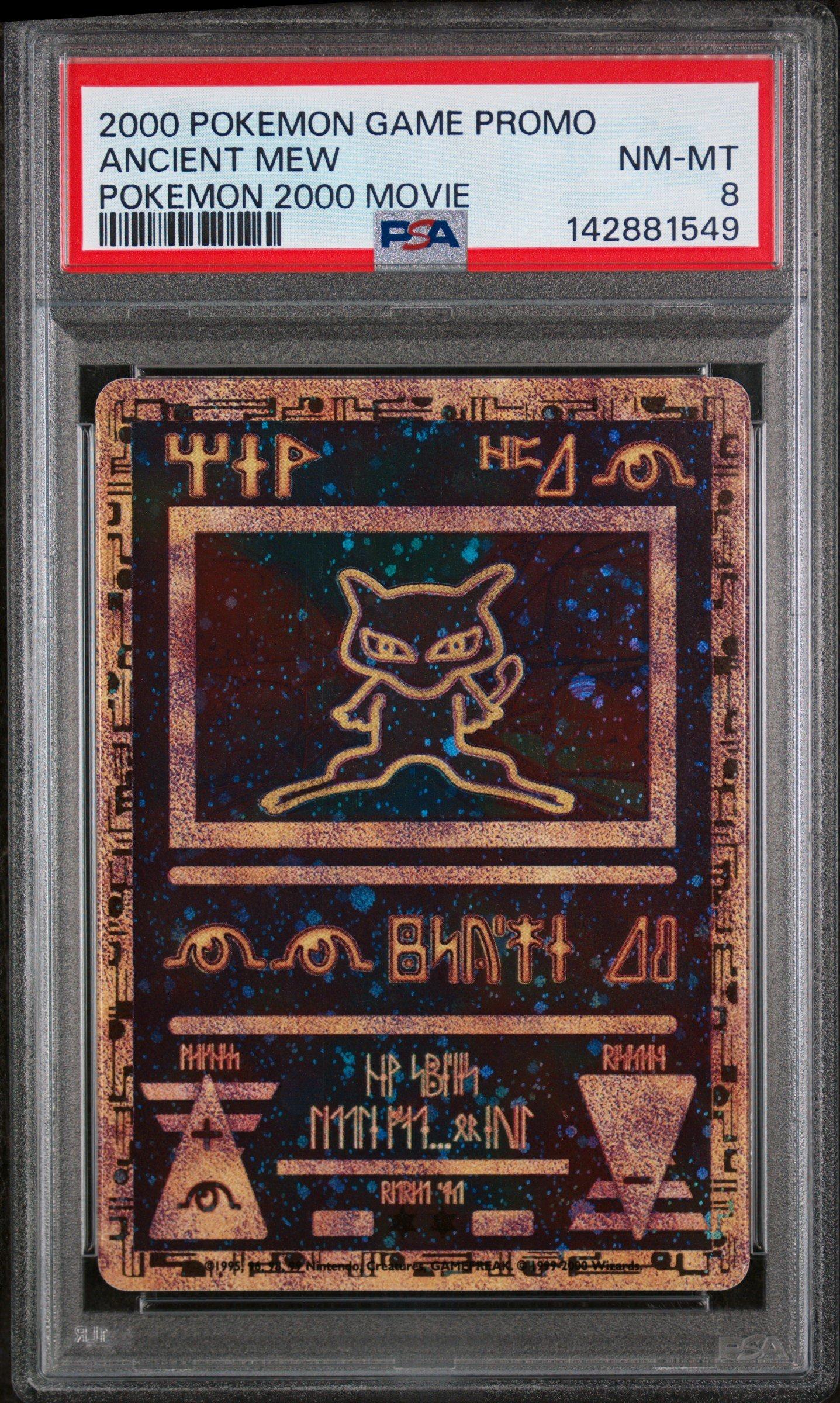 2000 Pokemon Game Movie Ancient Mew Pokemon 2000 Movie PSA 8