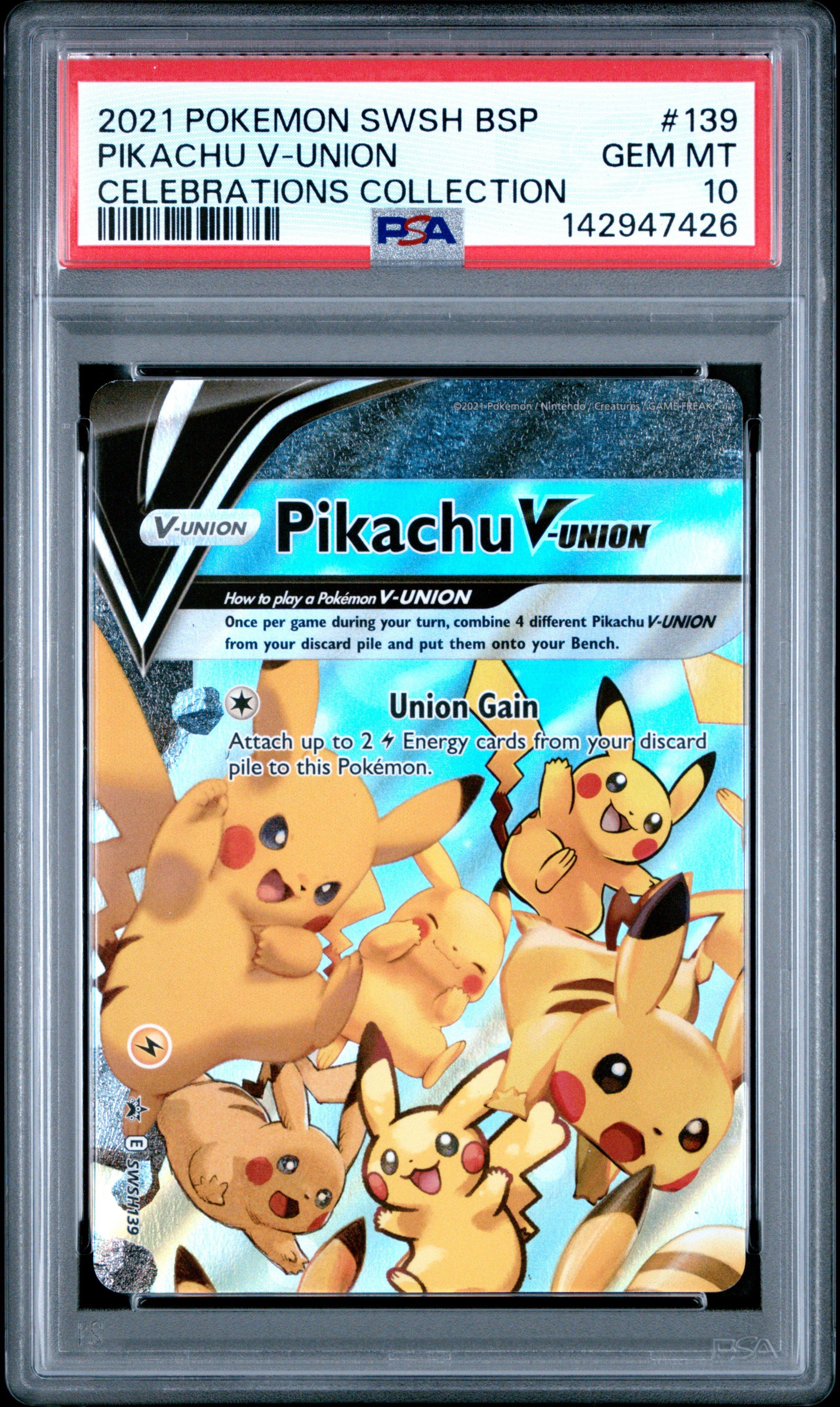pokmon trading card game celebrations special collection pikachu v- union Pokemon V Union card Opened my Pikachu V Union