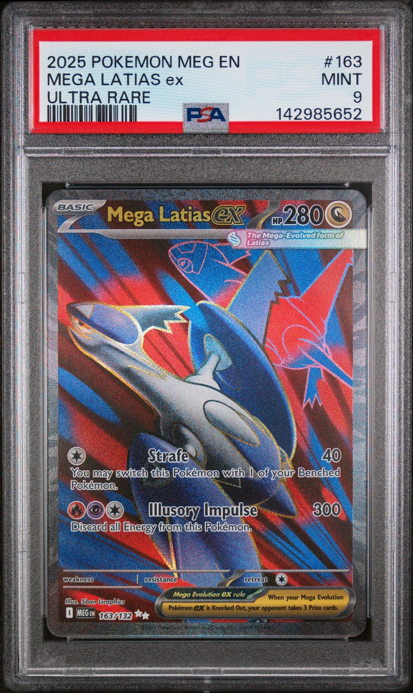 2025 Pokemon Meg En-mega Evolution 163 Mega Latias Ex Ultra Rare