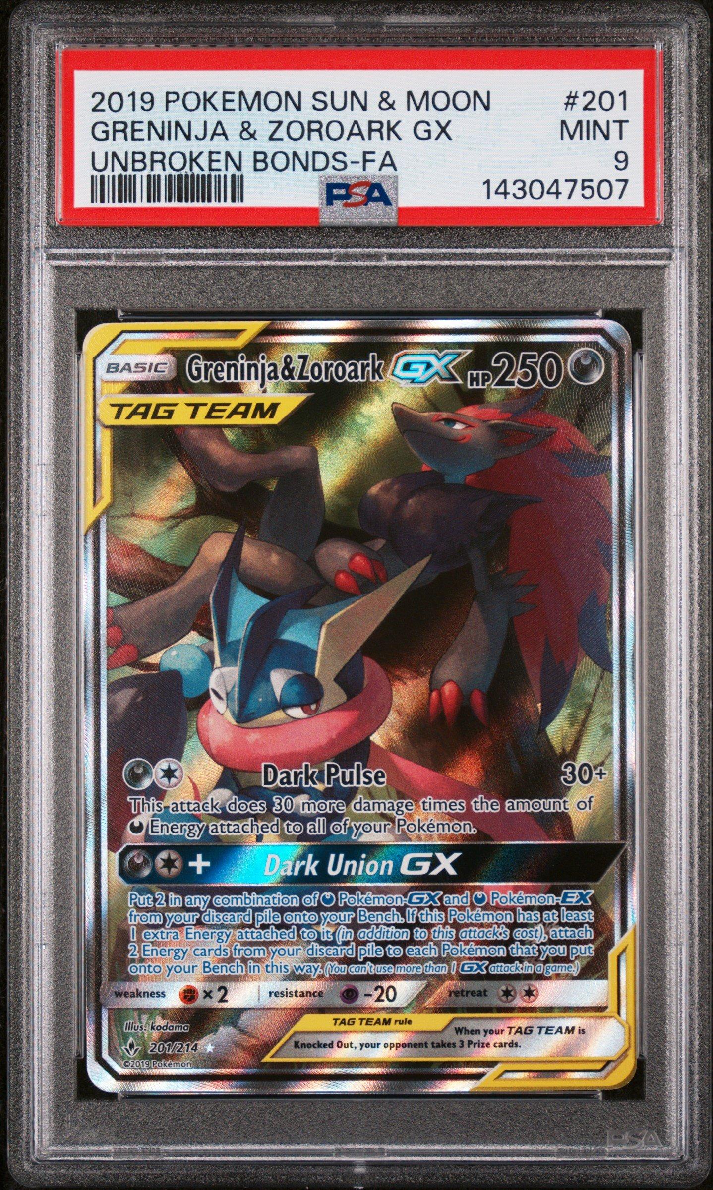 2019 Pokemon Sun & Moon Unbroken Bonds 201 Full Art/greninja