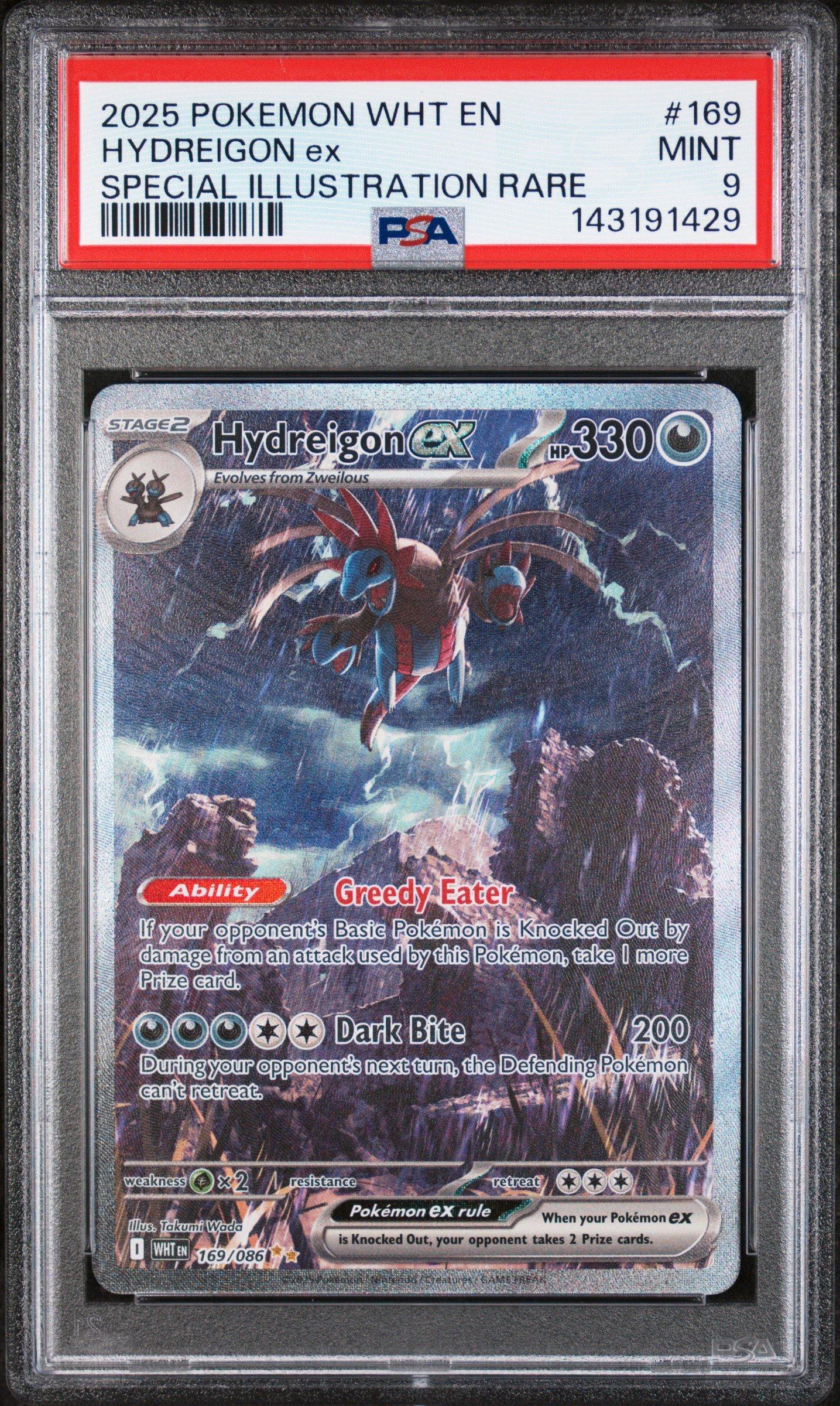 HYDREIGON ex 2025 PSA 10 特別アートレア 2025 Pokemon Wht En-white Flare 169 Hydreigon Ex Special