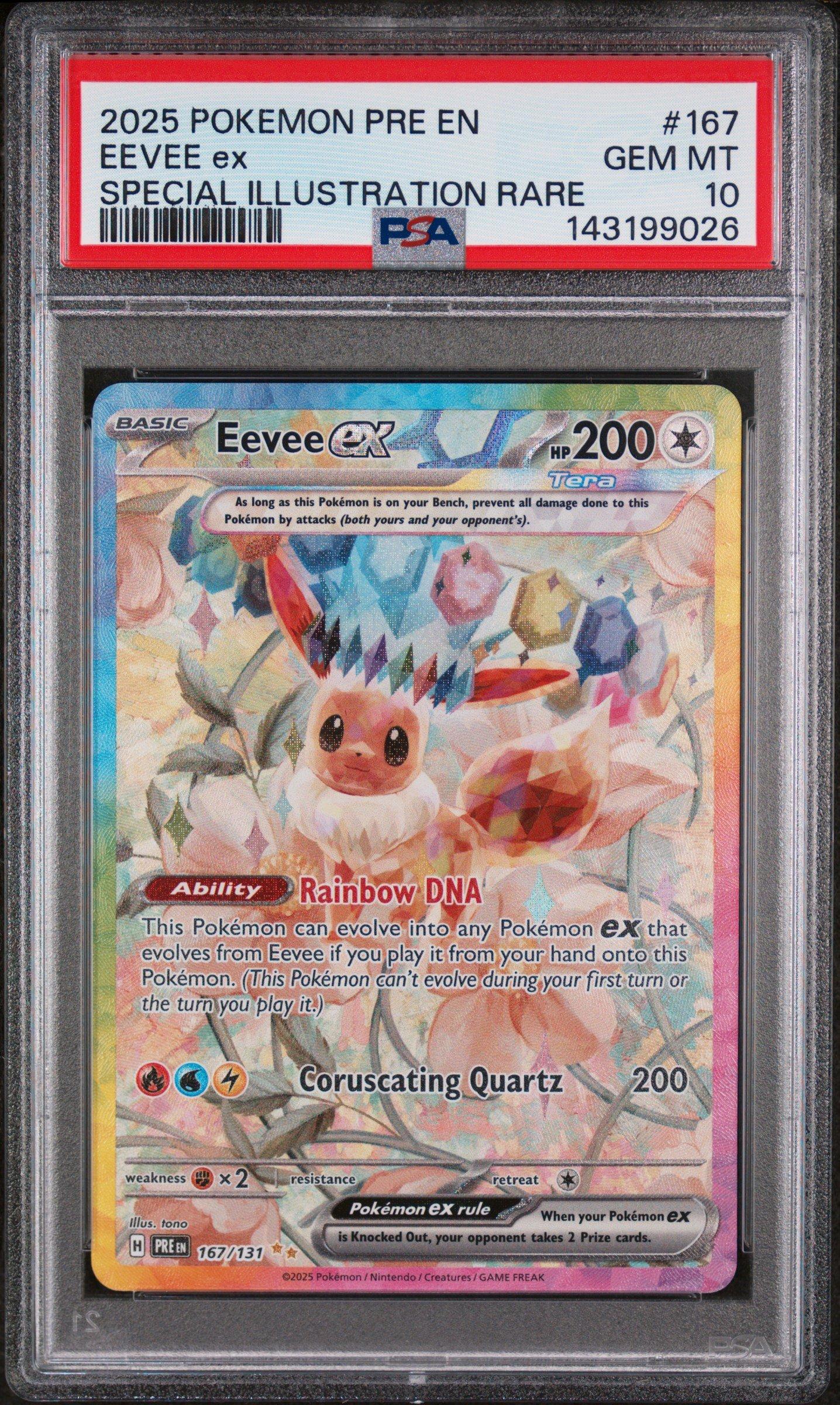 2025 ポケモンカード Eevee PSA 10 2025 Pokemon Pre En-prismatic Evolutions 167 Eevee Ex Special