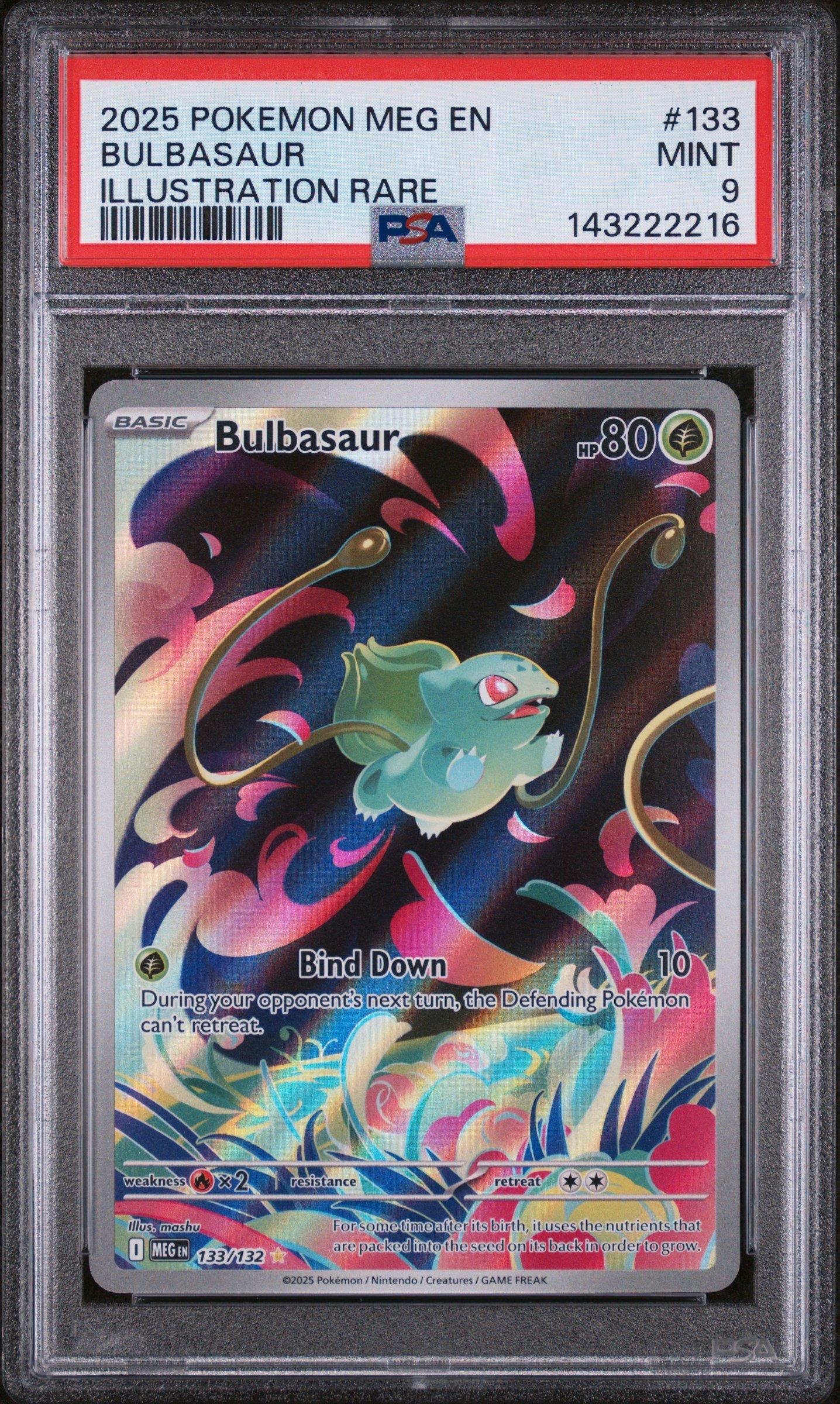 2025 Pokemon Meg En-mega Evolution 133 Bulbasaur Illustration Rare