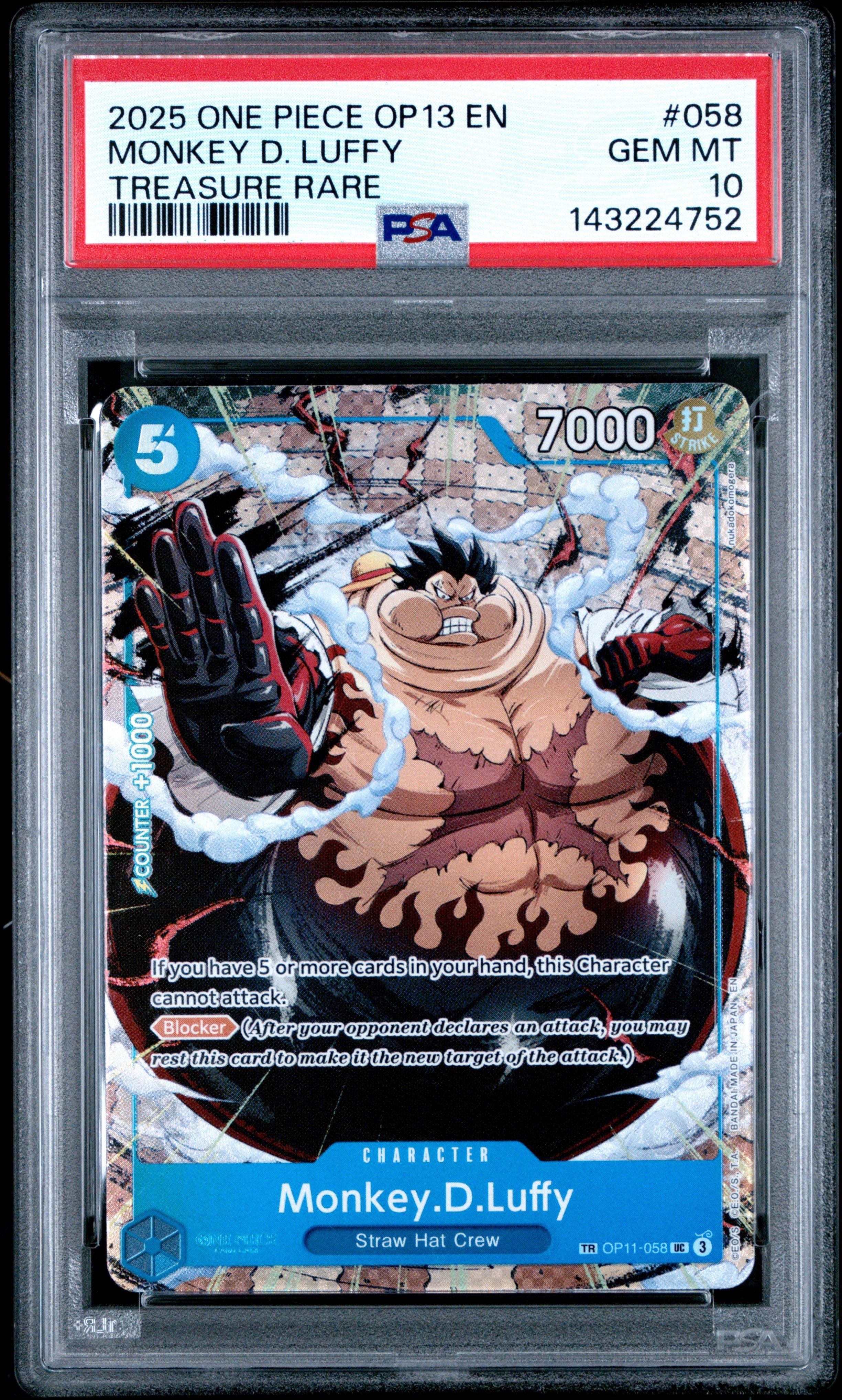 2025 One Piece Op13-carrying On His Will 058 Monkey D. Luffy