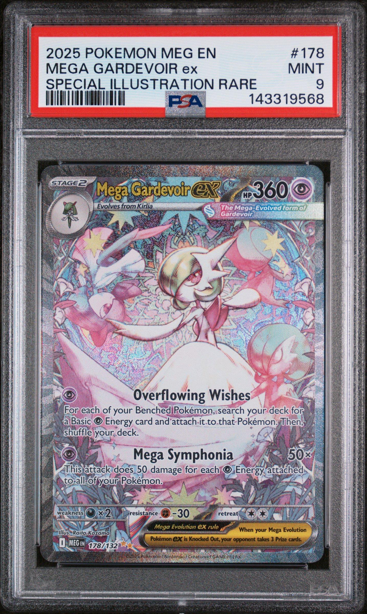 2025 Pokemon Meg En-mega Evolution 178 Mega Gardevoir Ex Special