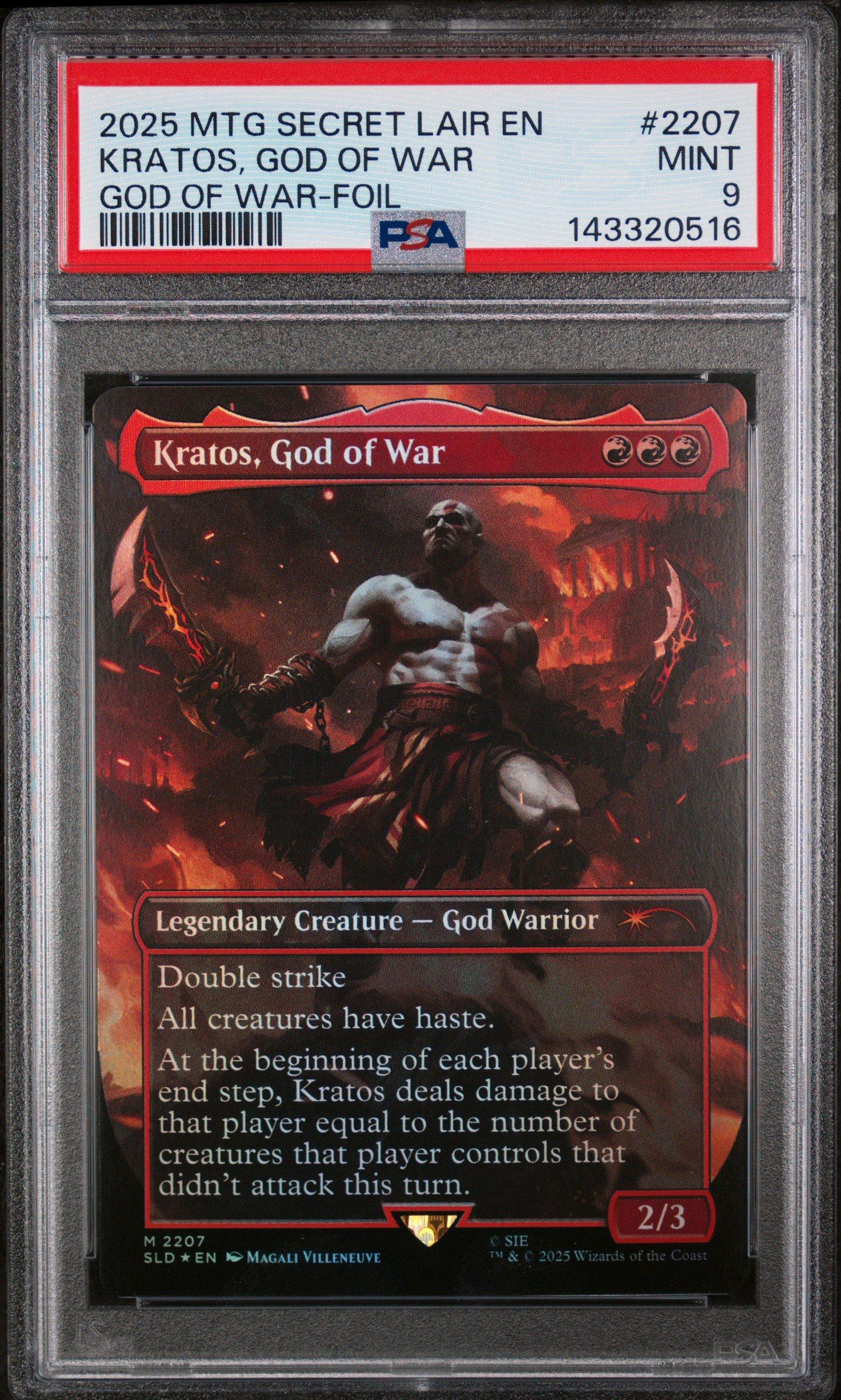 2025 Magic The Gathering Secret Lair Drop 2207 Kratos, God Of War