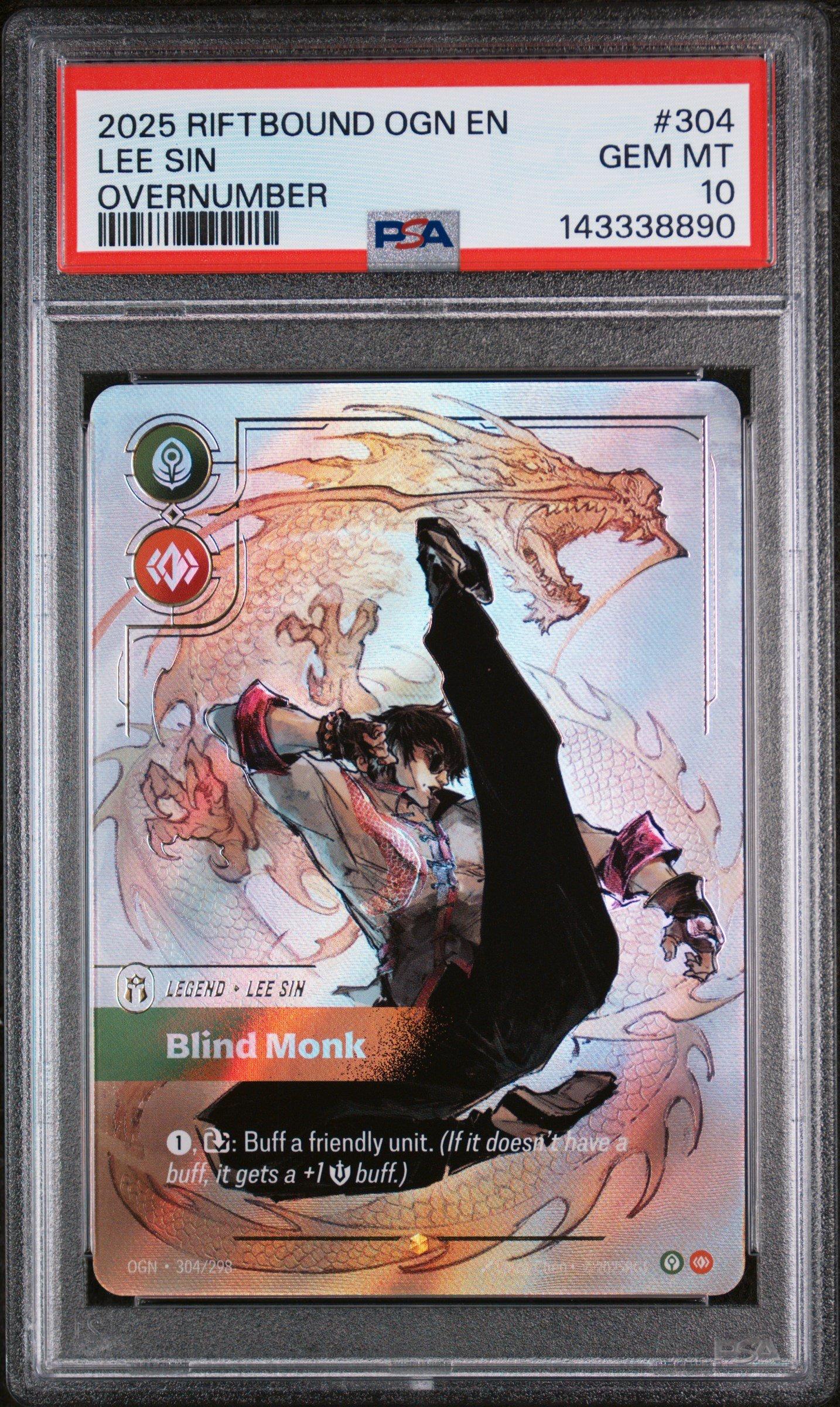 2025 Riftbound: League Of Legends Ogn-origins 304 Lee Sin - Blind