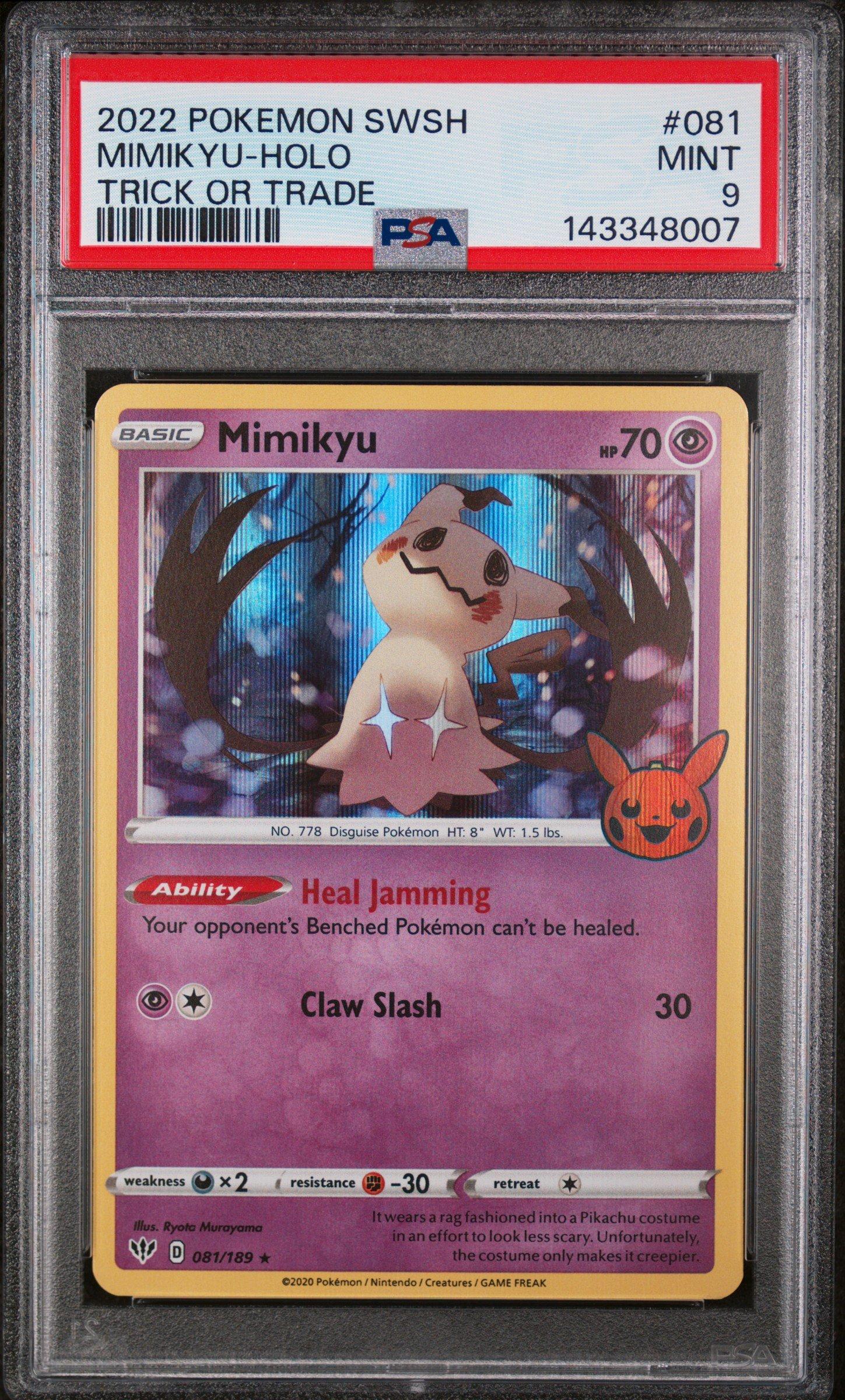 mimikyu pokemon card holographic Mimikyu ex Pokemon Black Star Promo Holo #004 CGC 8.5 main image 1