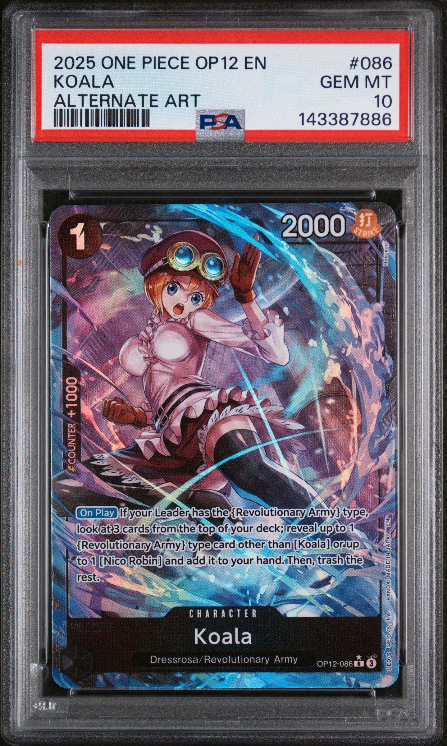 2025 One Piece Op12-legacy Of The Master 086 Koala Alternate Art