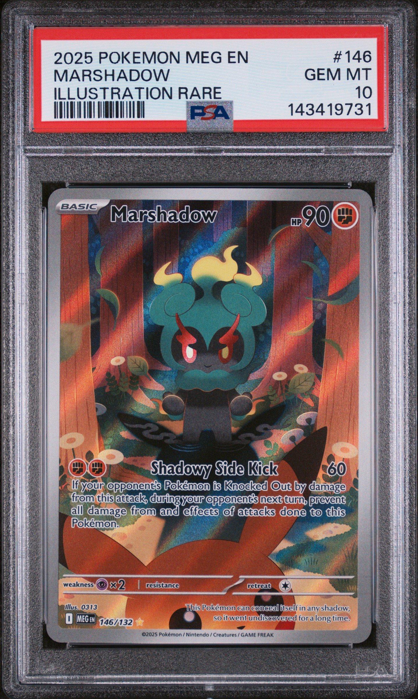 2025 Pokemon Meg En-mega Evolution 146 Marshadow Illustration Rare