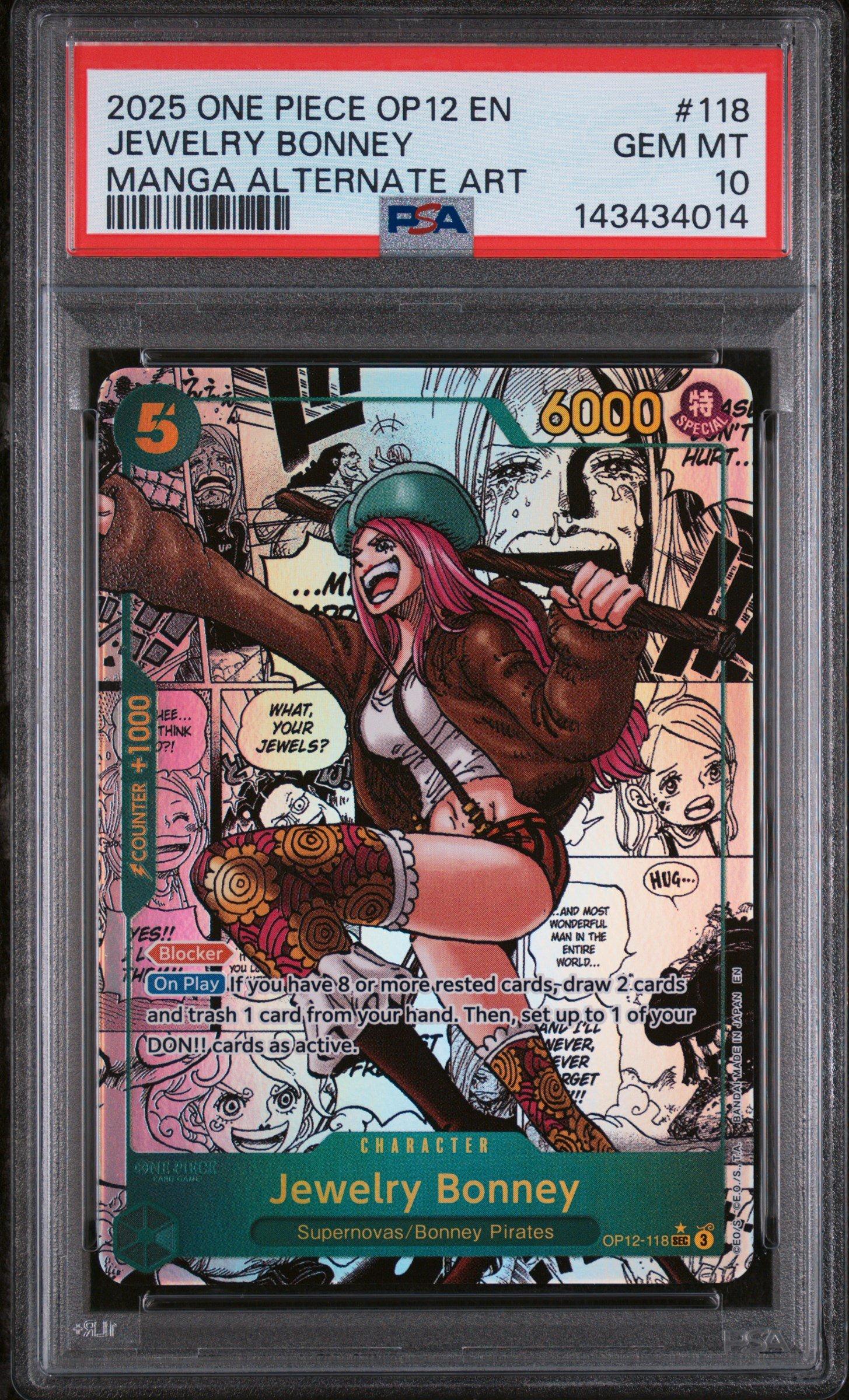 2025 One Piece Op12-legacy Of The Master 118 Jewelry Bonney Manga