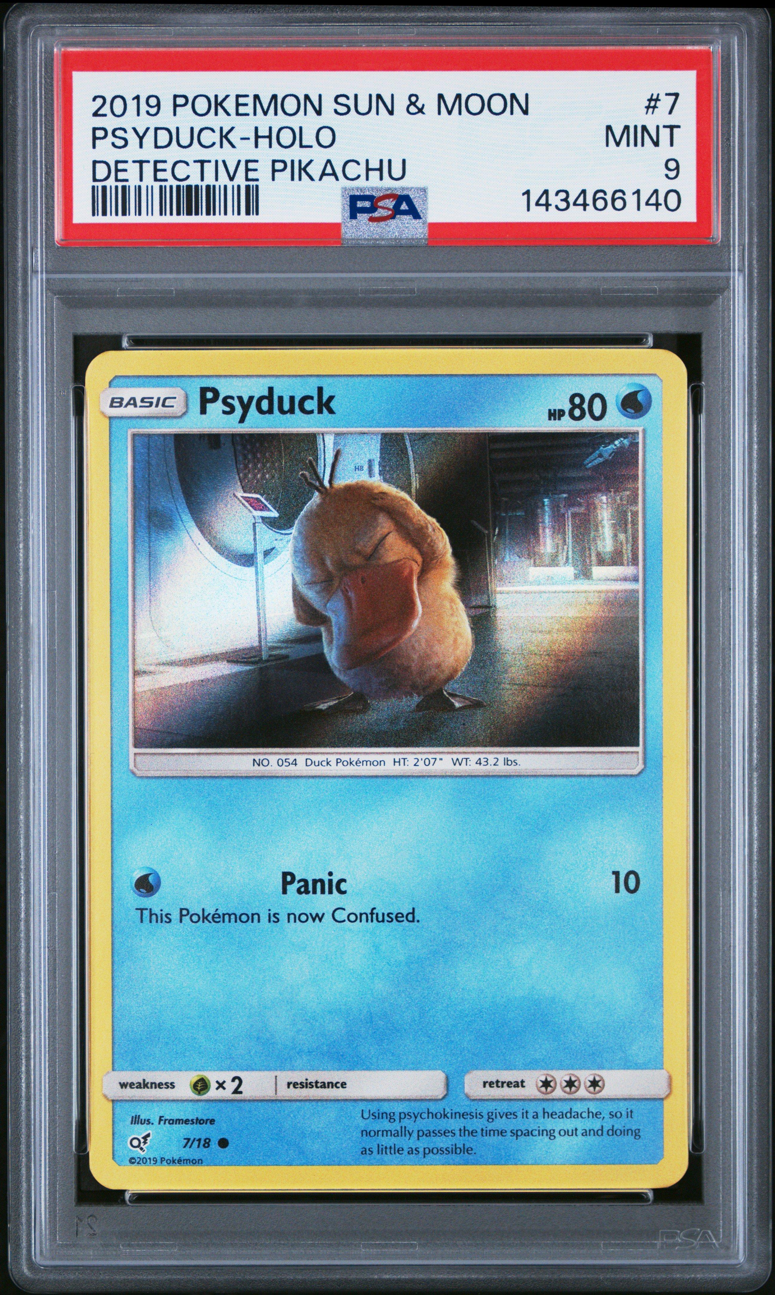 psyduck pokemon card detective pikachu 2019 Pokemon Detective Pikachu PSYDUCK PROMO Card Nintendo